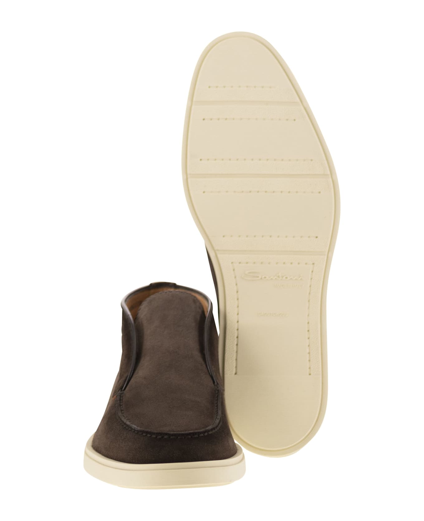 Santoni Suede Desert Boot - Brown