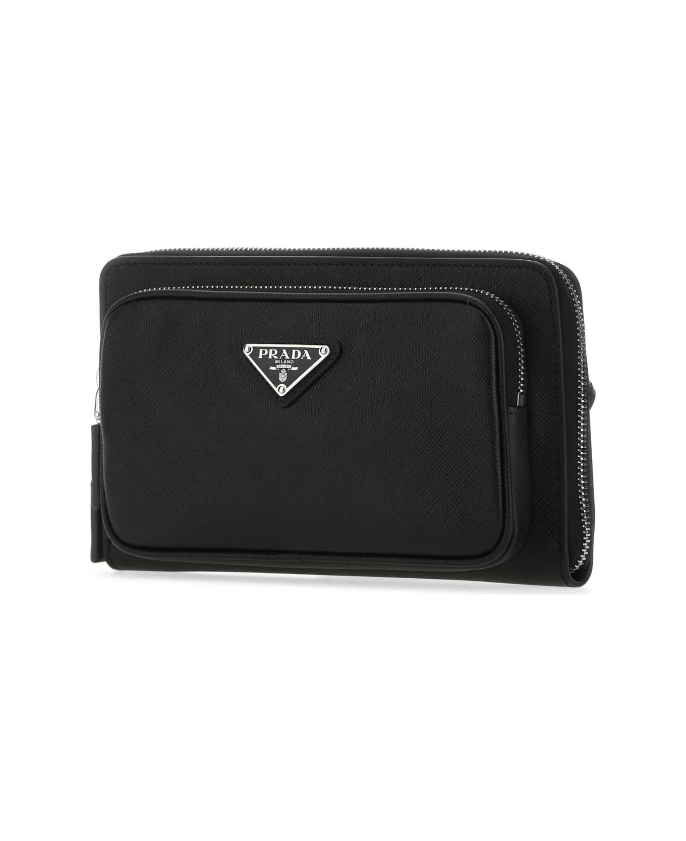 Prada Black Leather Crossbody Bag - F0002 ショルダーバッグ