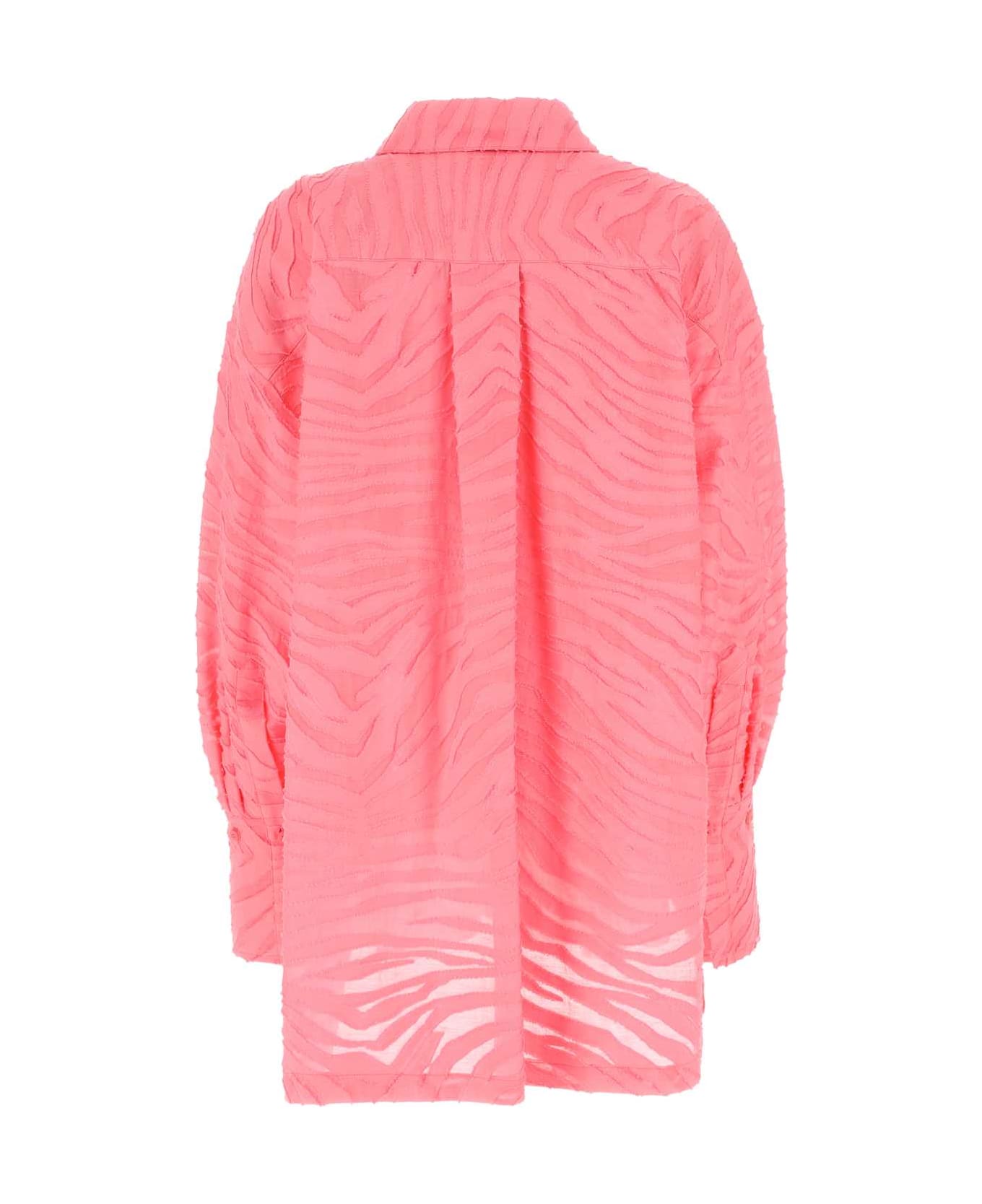 The Attico Pink Cotton Blend Diana Shirt - 119