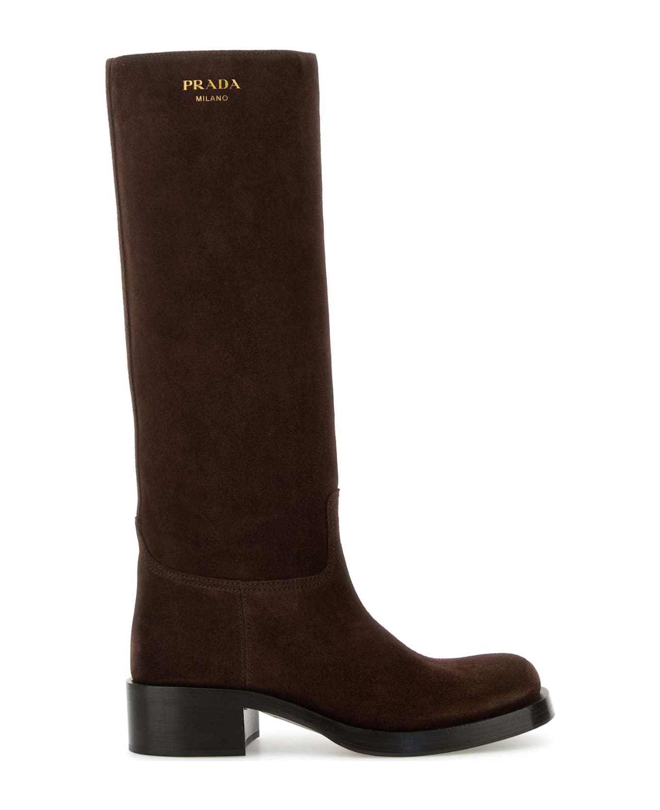 Prada Brown Suede Boots - MORO
