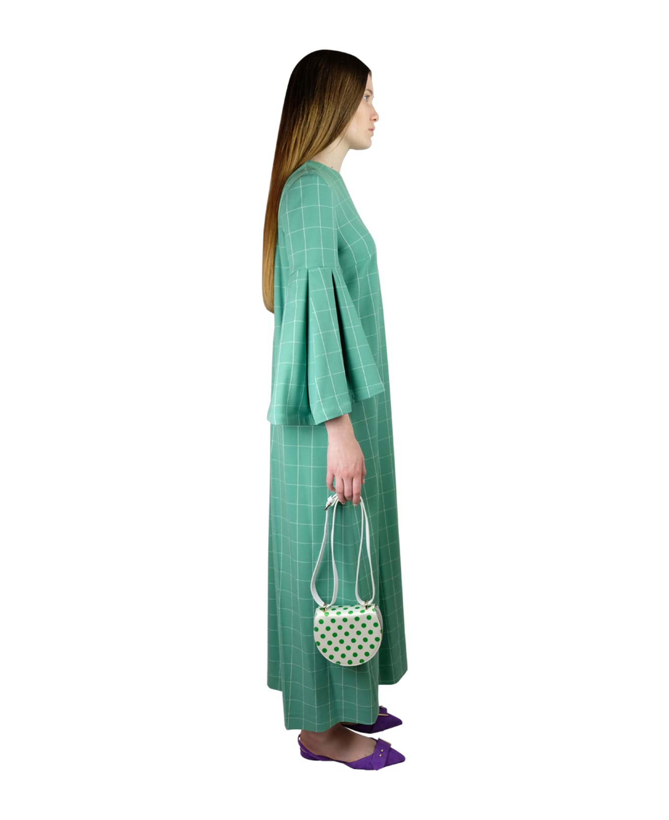 Sara Battaglia Salvia Dress - Salvia