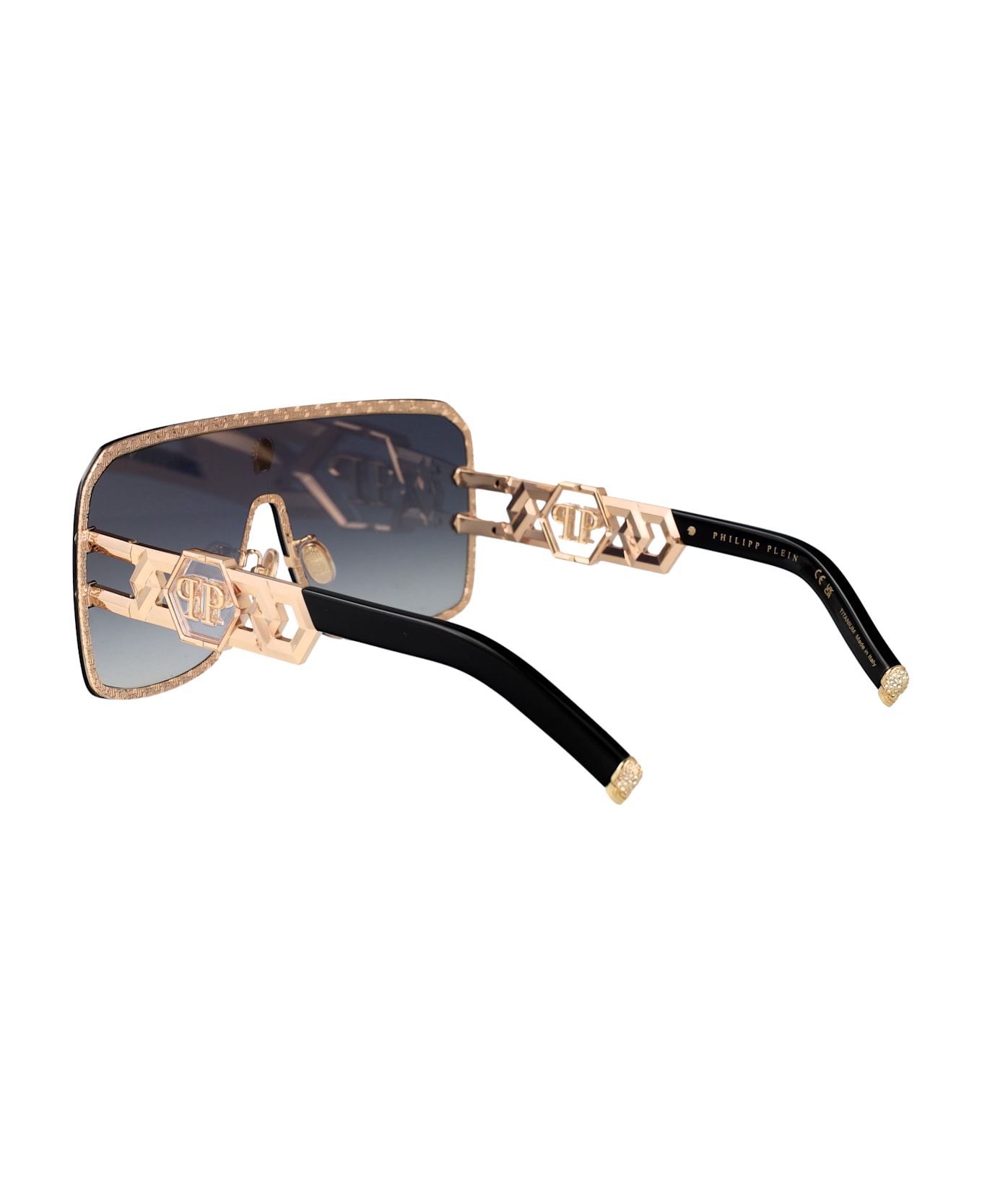 Philipp Plein Iconedge Sunglasses - ORO ROSE
 LUCIDO TOTALE