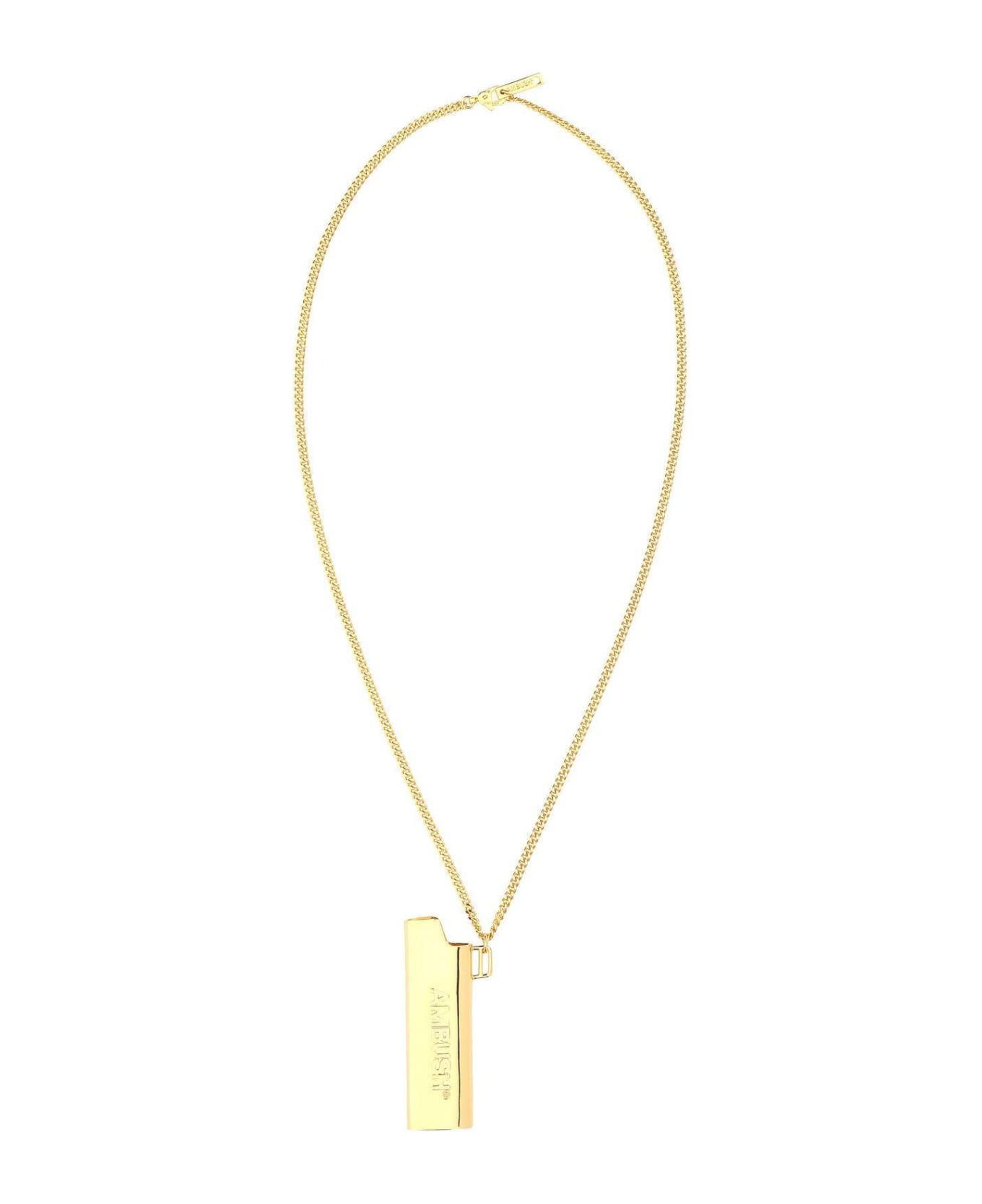 AMBUSH Gold Metal Lighter Case Necklace - Golden ネックレス