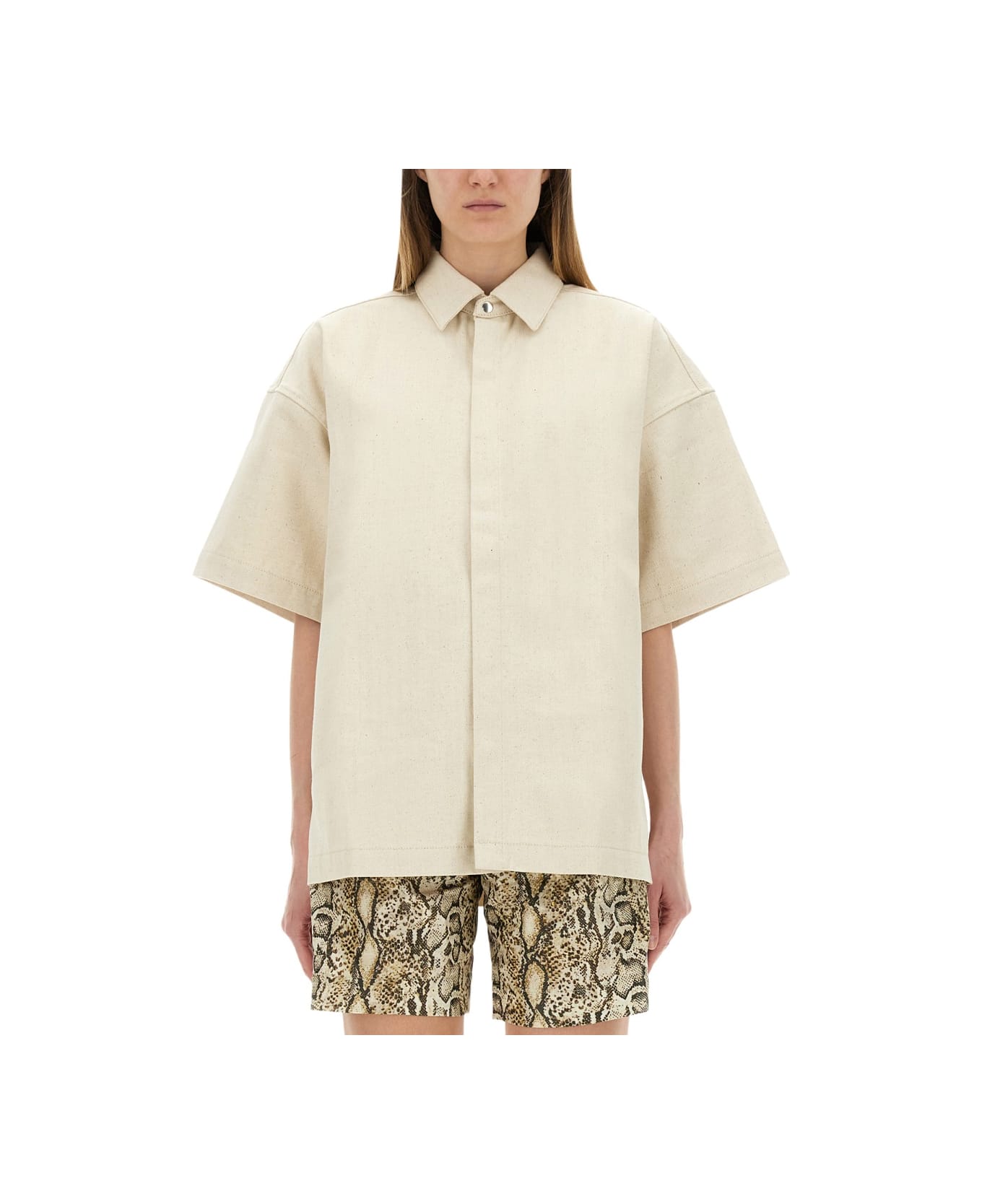 Jil Sander Heavy Cotton Shirt - BEIGE