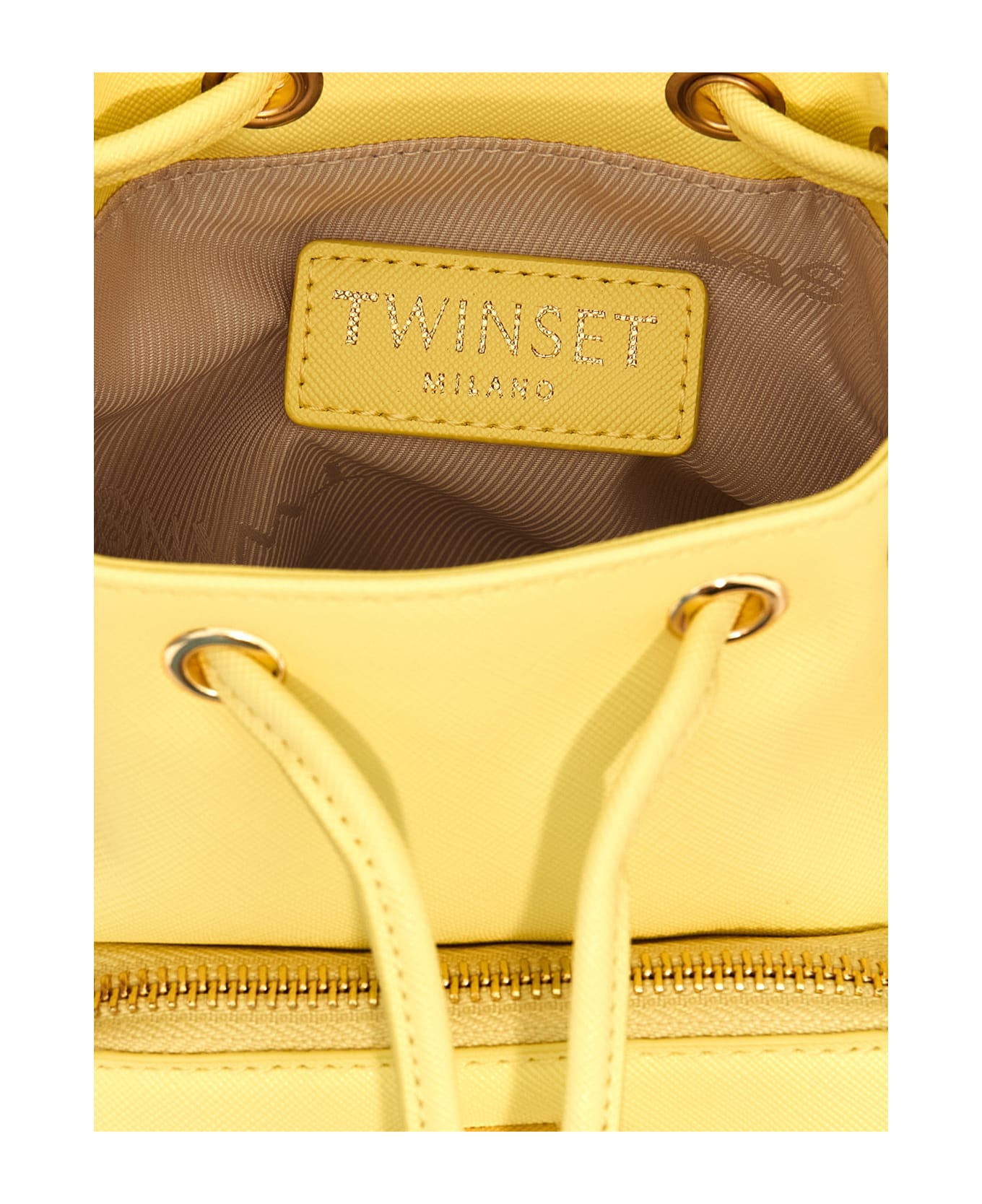 TwinSet 'portatutto' Bucket Bag - Yellow