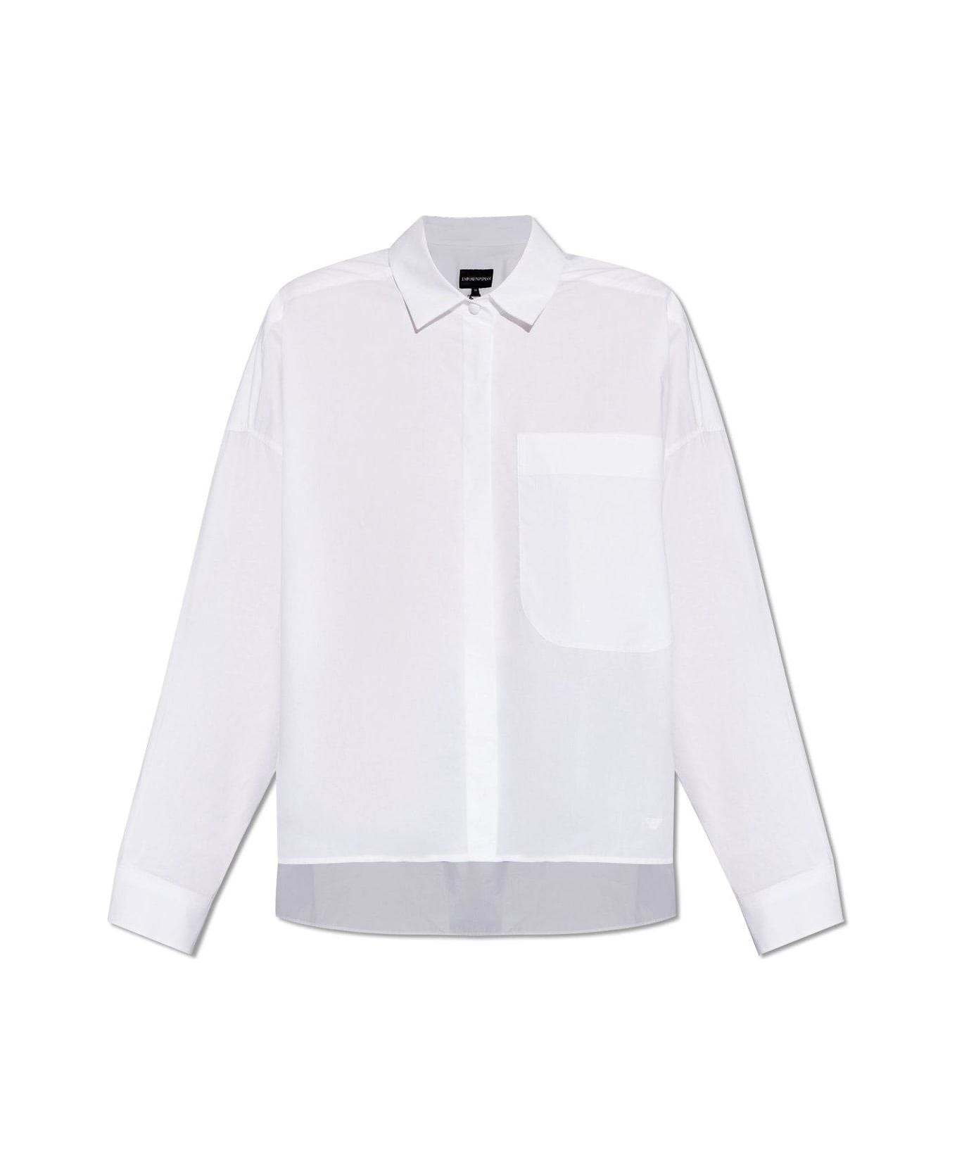 Emporio Armani Shirt With Pocket - White