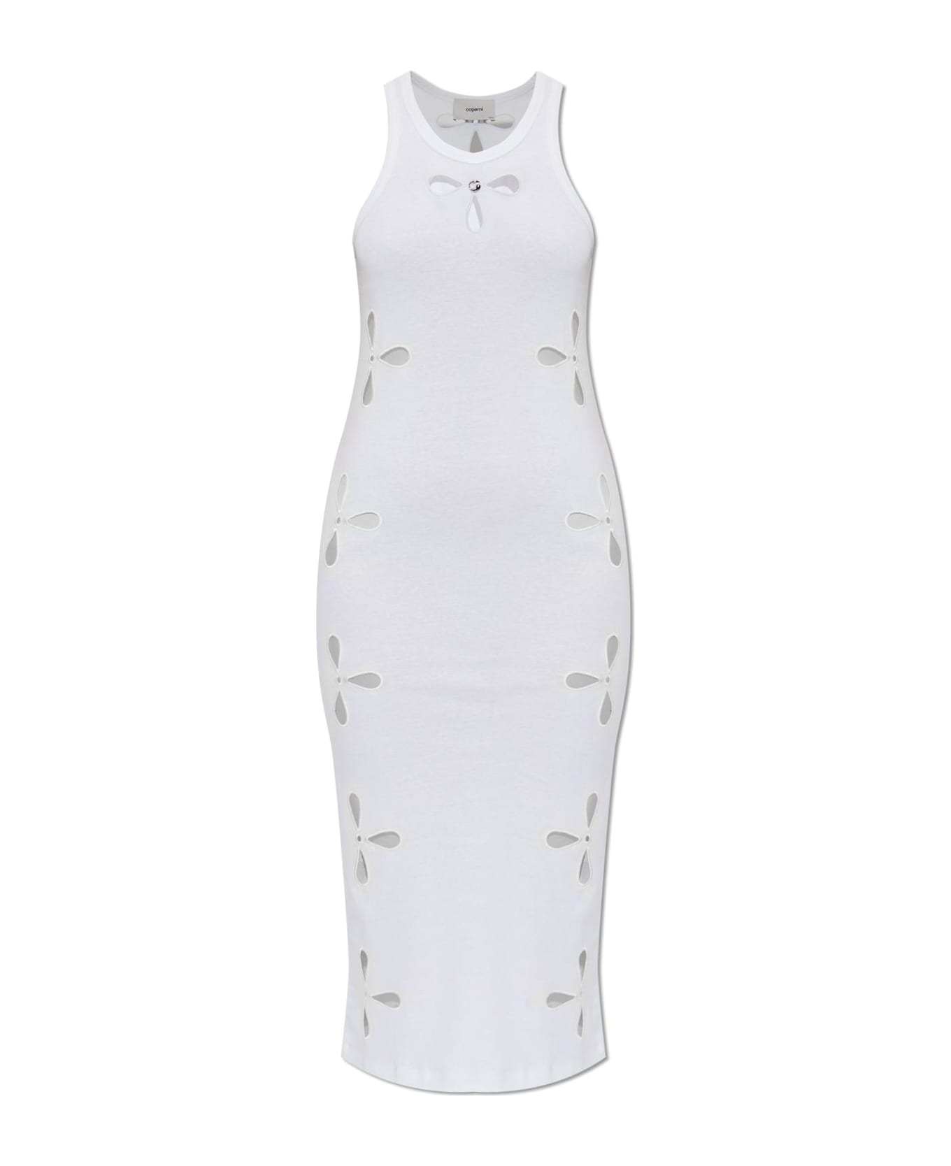 Coperni Dress With Openwork Pattern - White