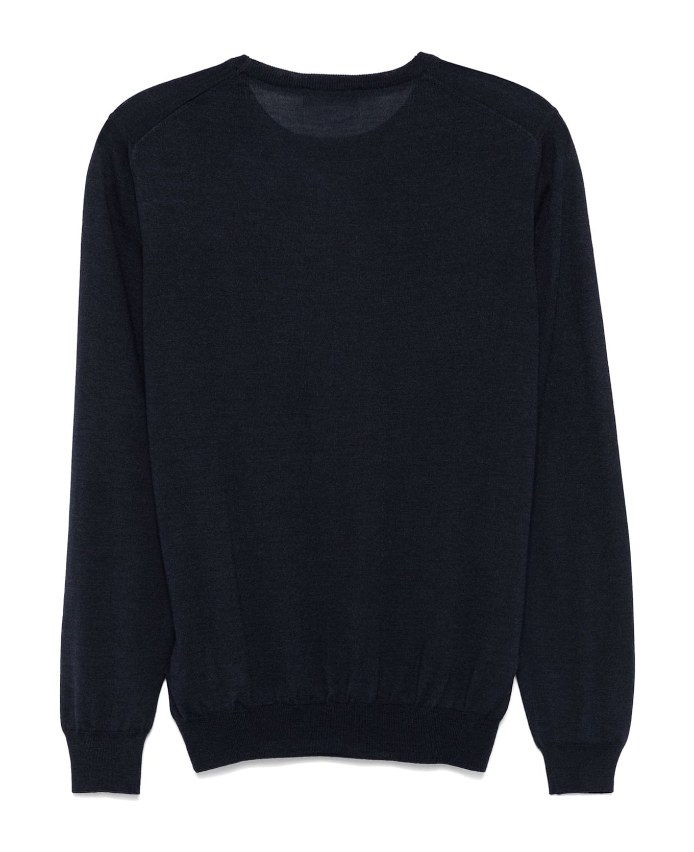 Fay Blue Virgin Wool-silk Blend Sweater - Blue