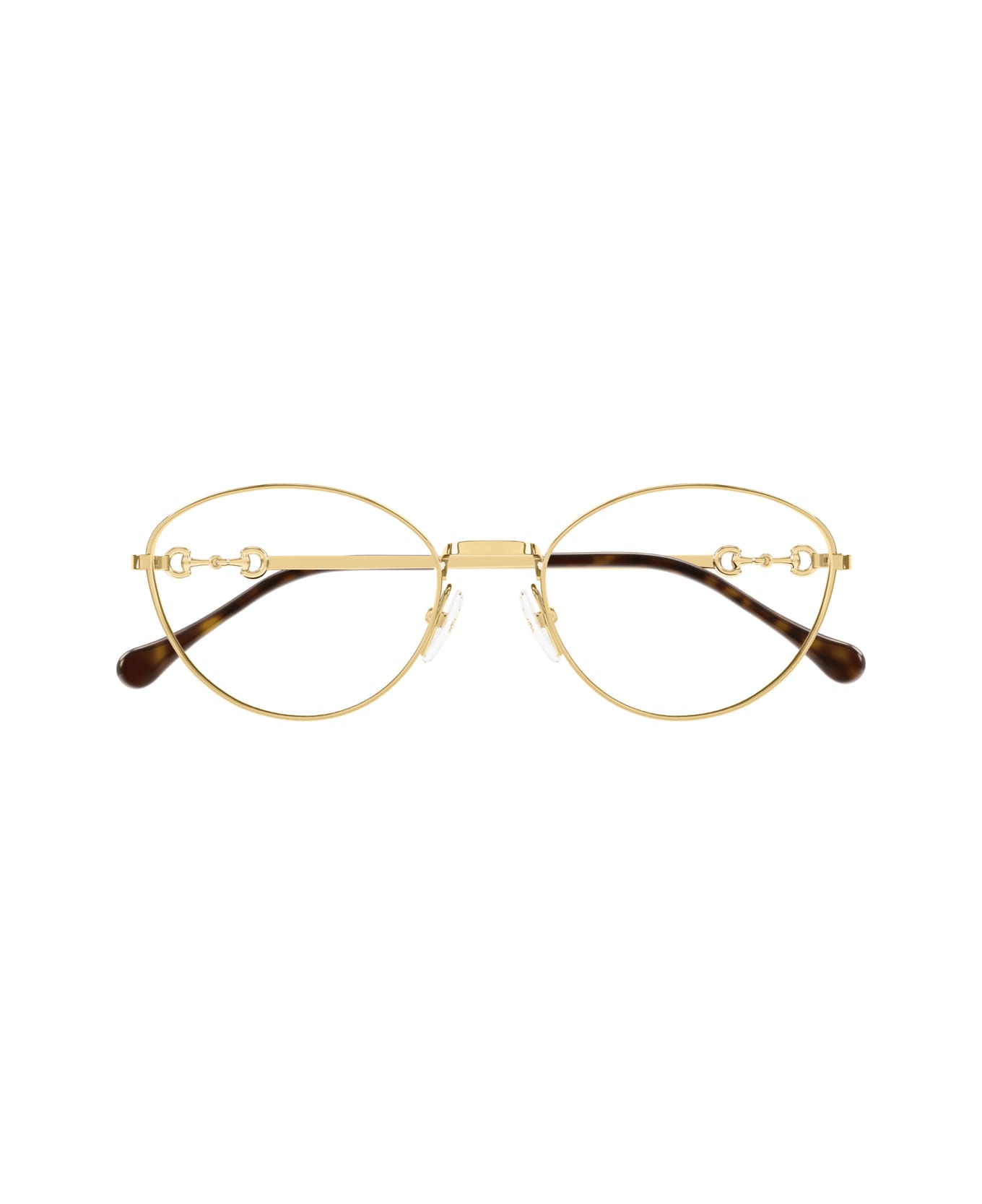 Gucci Eyewear Gucci Gg1699o Linea Horsebit 001 Gold Trasparent Glasses - Oro