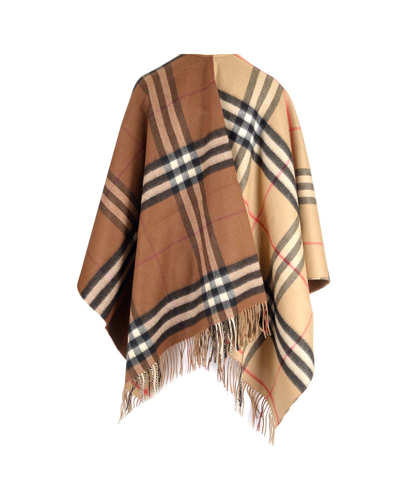 Burberry Wool And Cashmere Cape - Multicolor