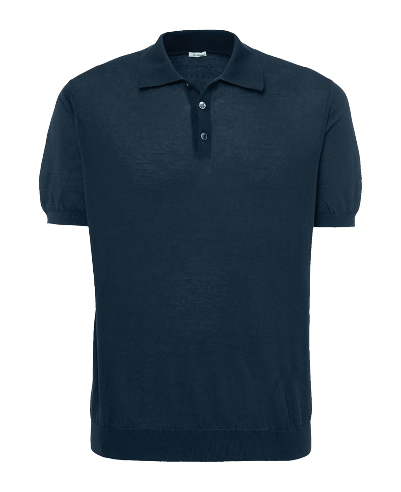 Malo Polo With Short Sleeves In Blue - Blu