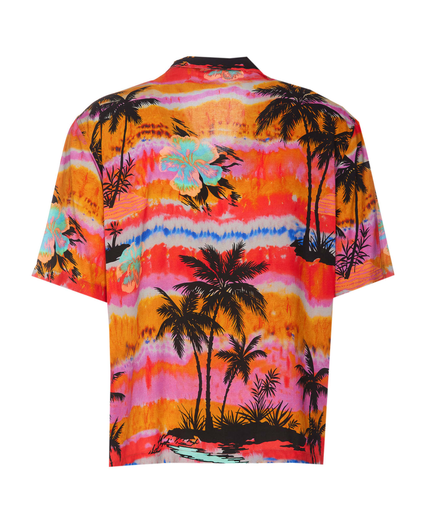 Palm Angels Printed Viscose Shirt - Multicolor