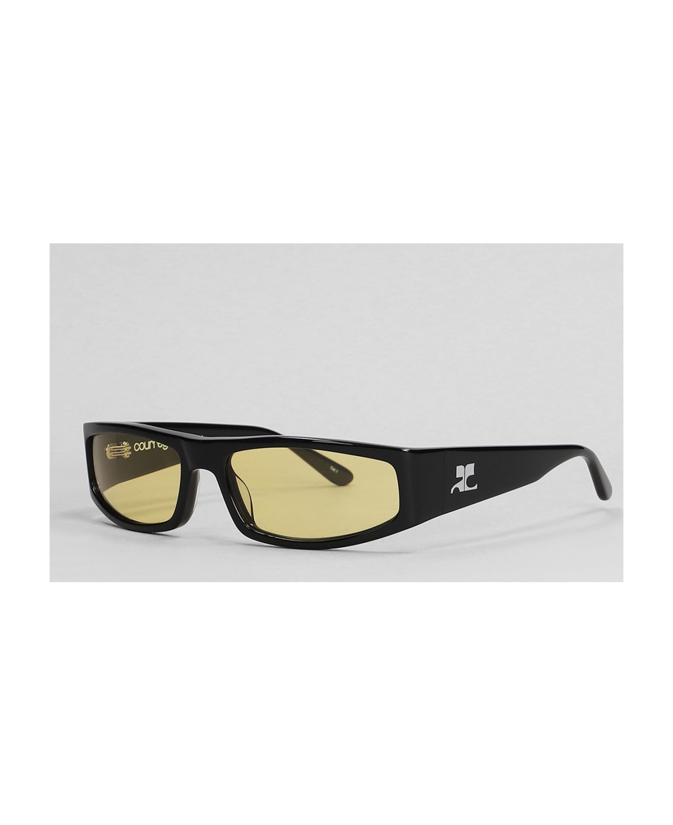 Courrèges Sunglasses In Black Acetate - black