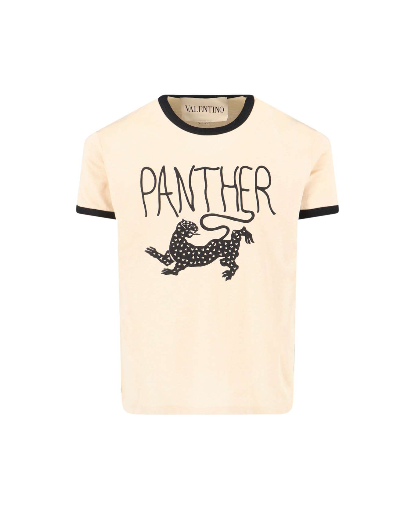 Valentino 'panther' T-shirt - Cream