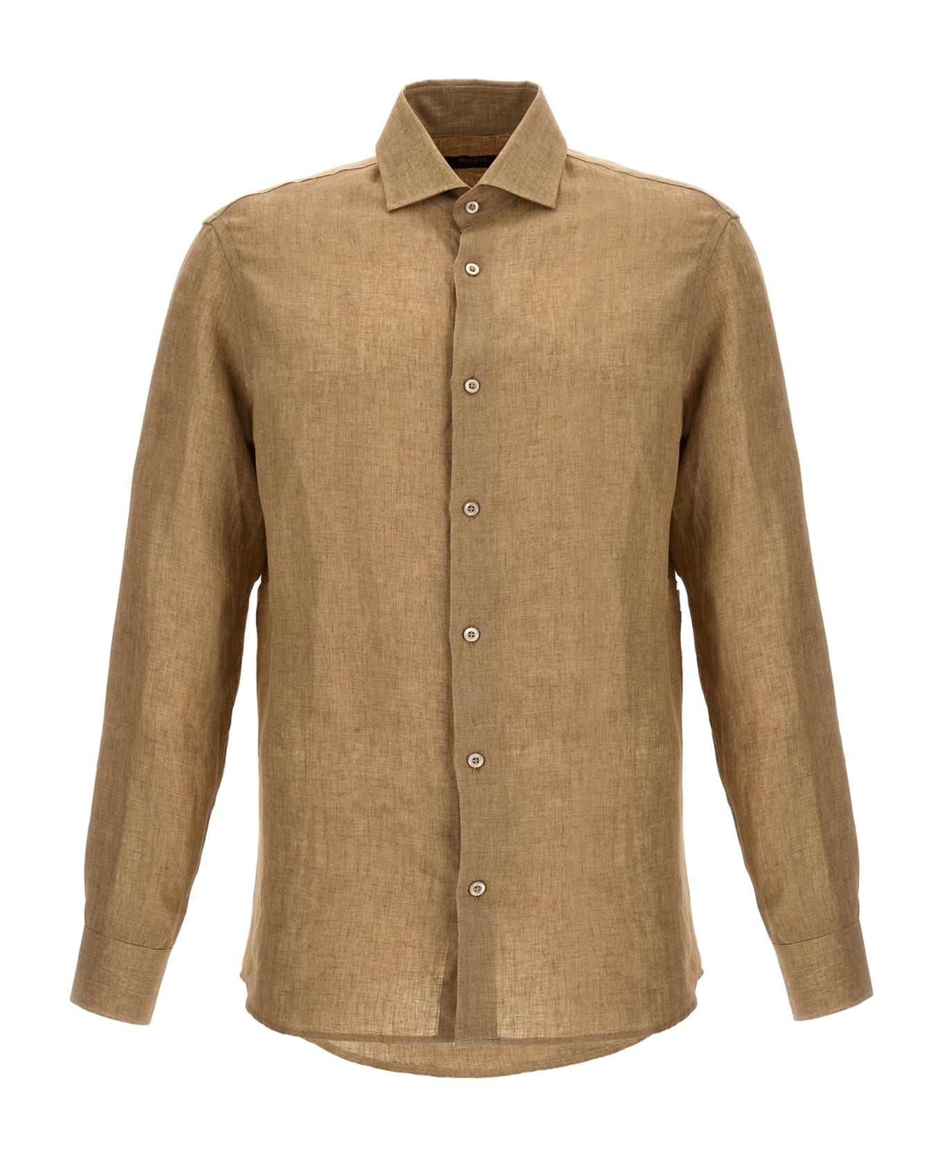 Moorer Linen Shirt - Beige シャツ