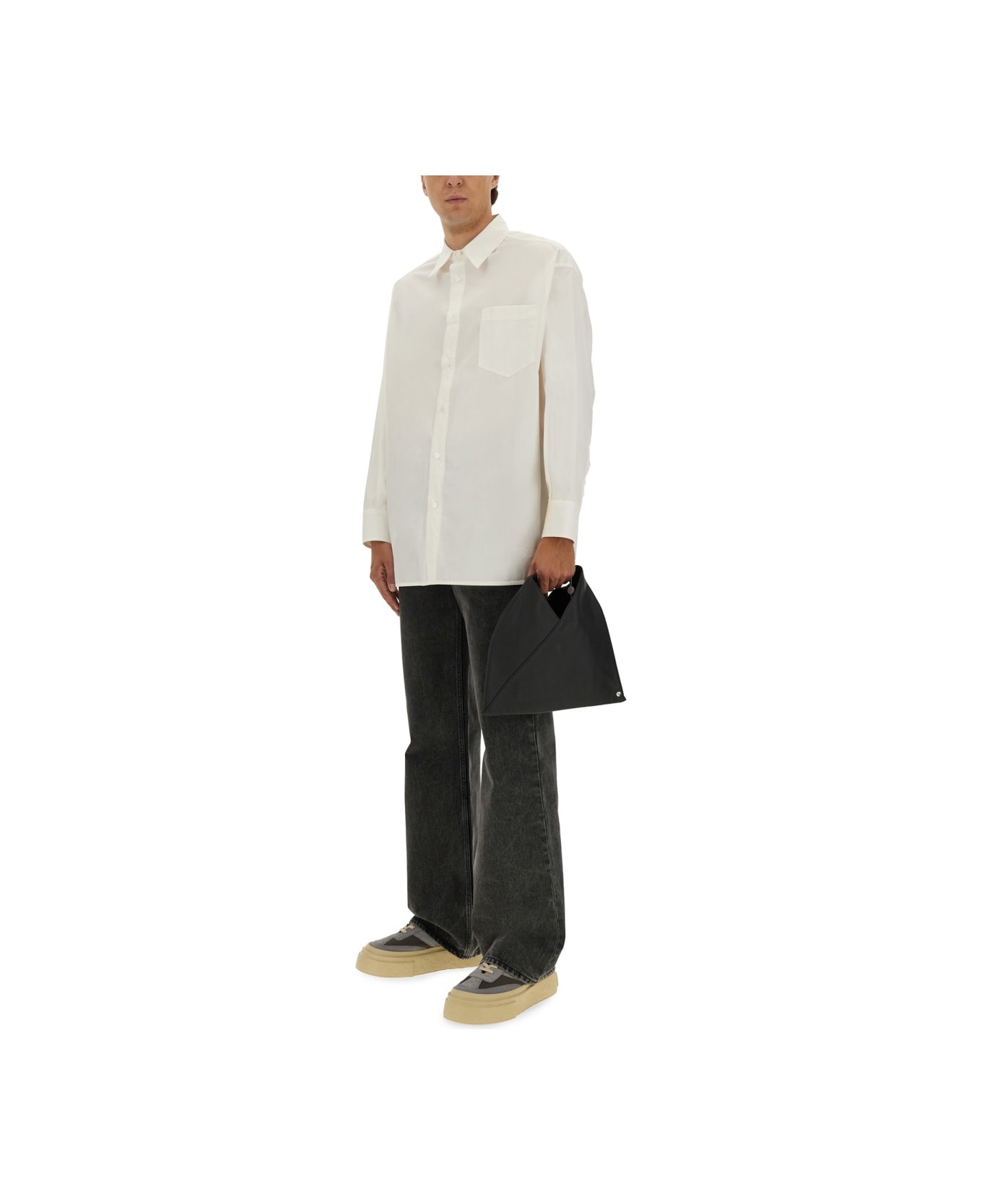 MM6 Maison Margiela Poplin Shirt - WHITE