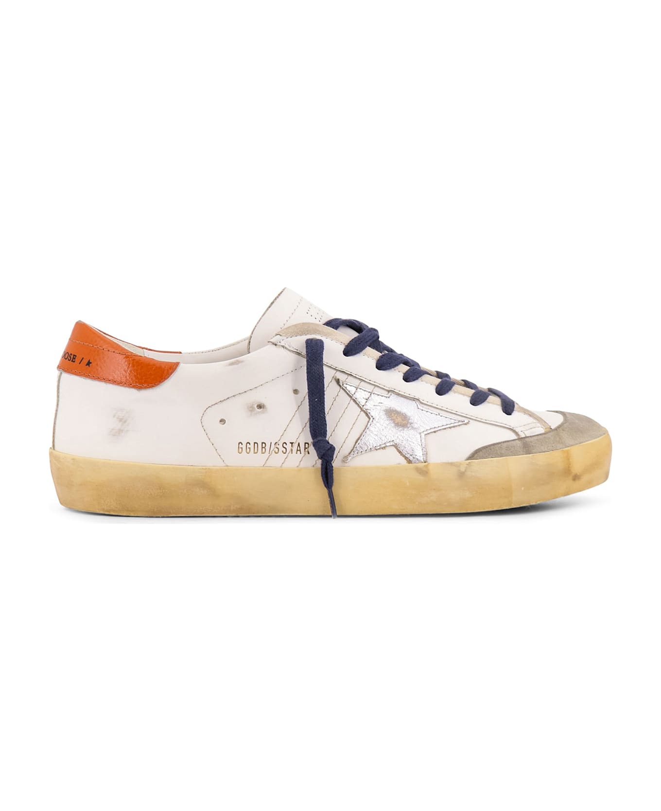 Golden Goose Super-star Penstar Classic With List Leather Low-top Sneakers - White