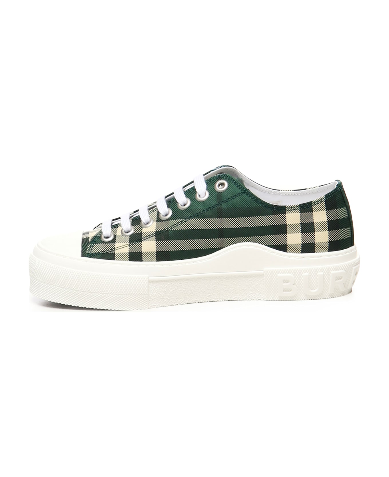 Burberry Check Sneakers - Green