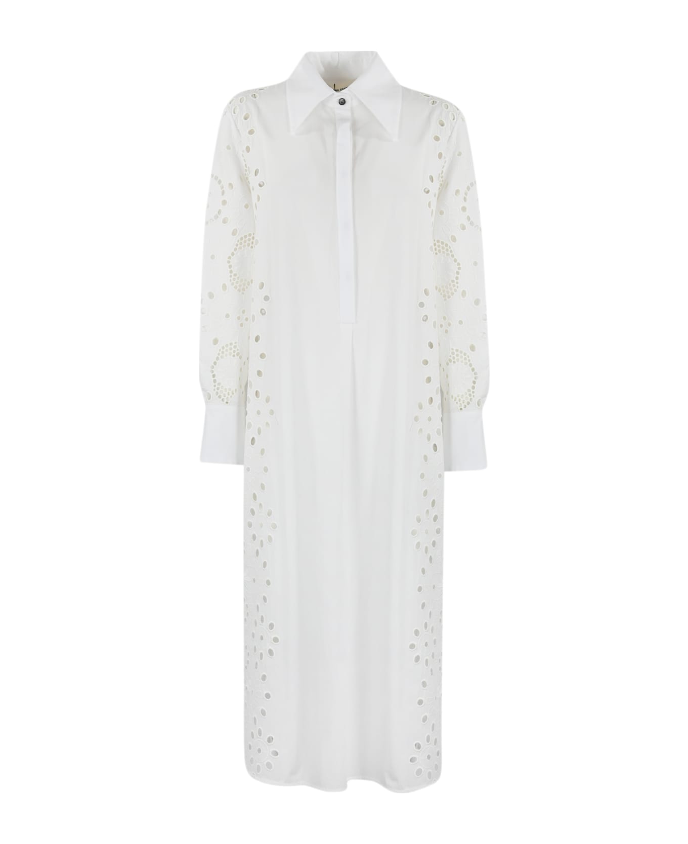 Liviana Conti Sangallo Dress - Bianco ワンピース＆ドレス
