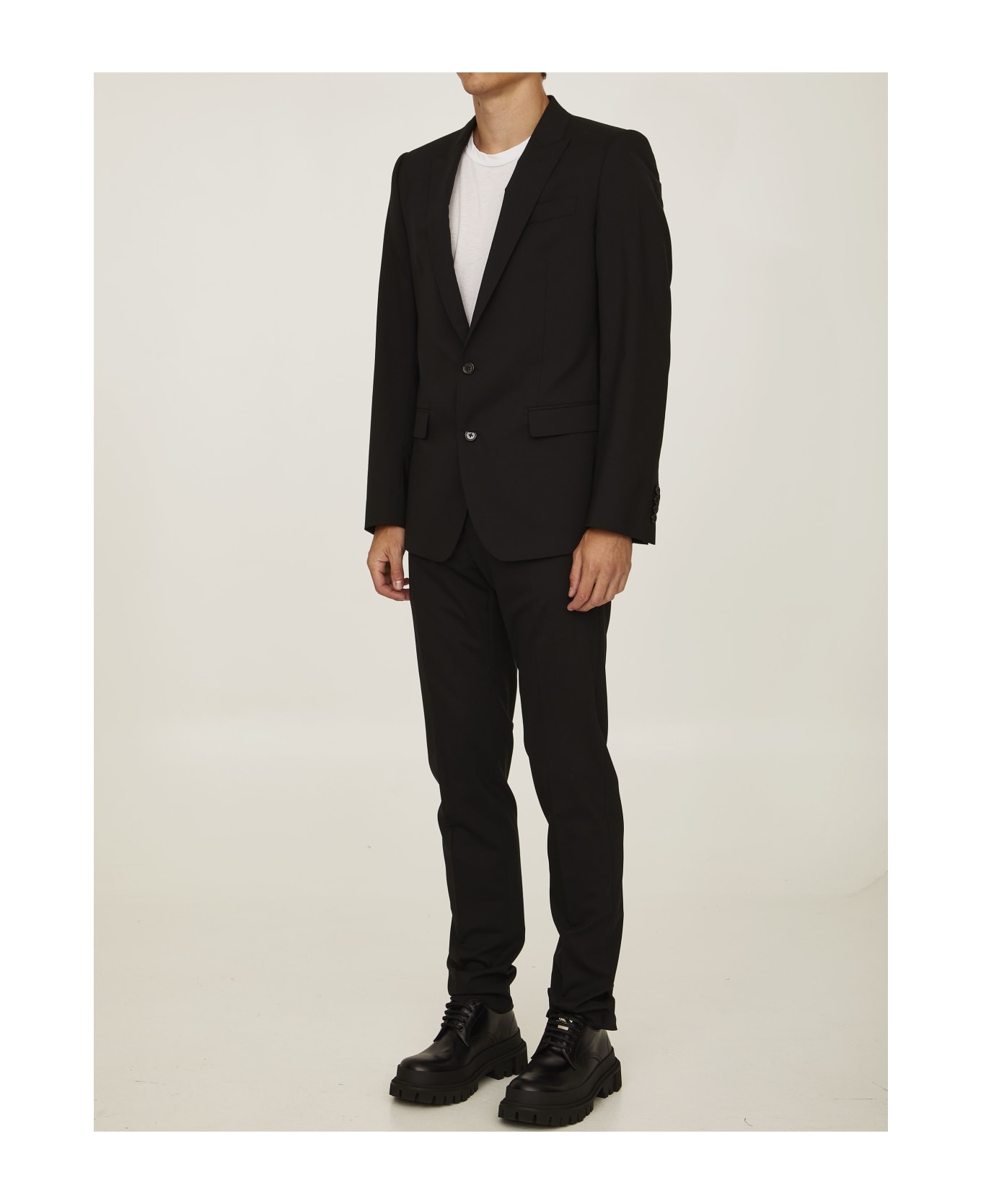 Dolce & Gabbana Two-piece Suit In Black Wool - BLACK