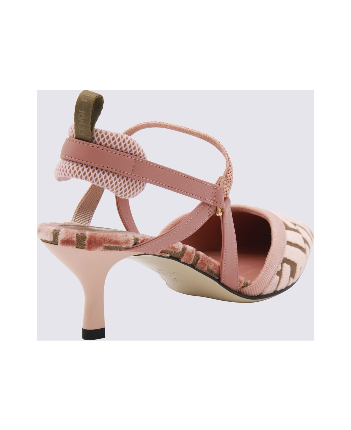 Fendi Pink Leather Colibri
 Slingbacks - PINK