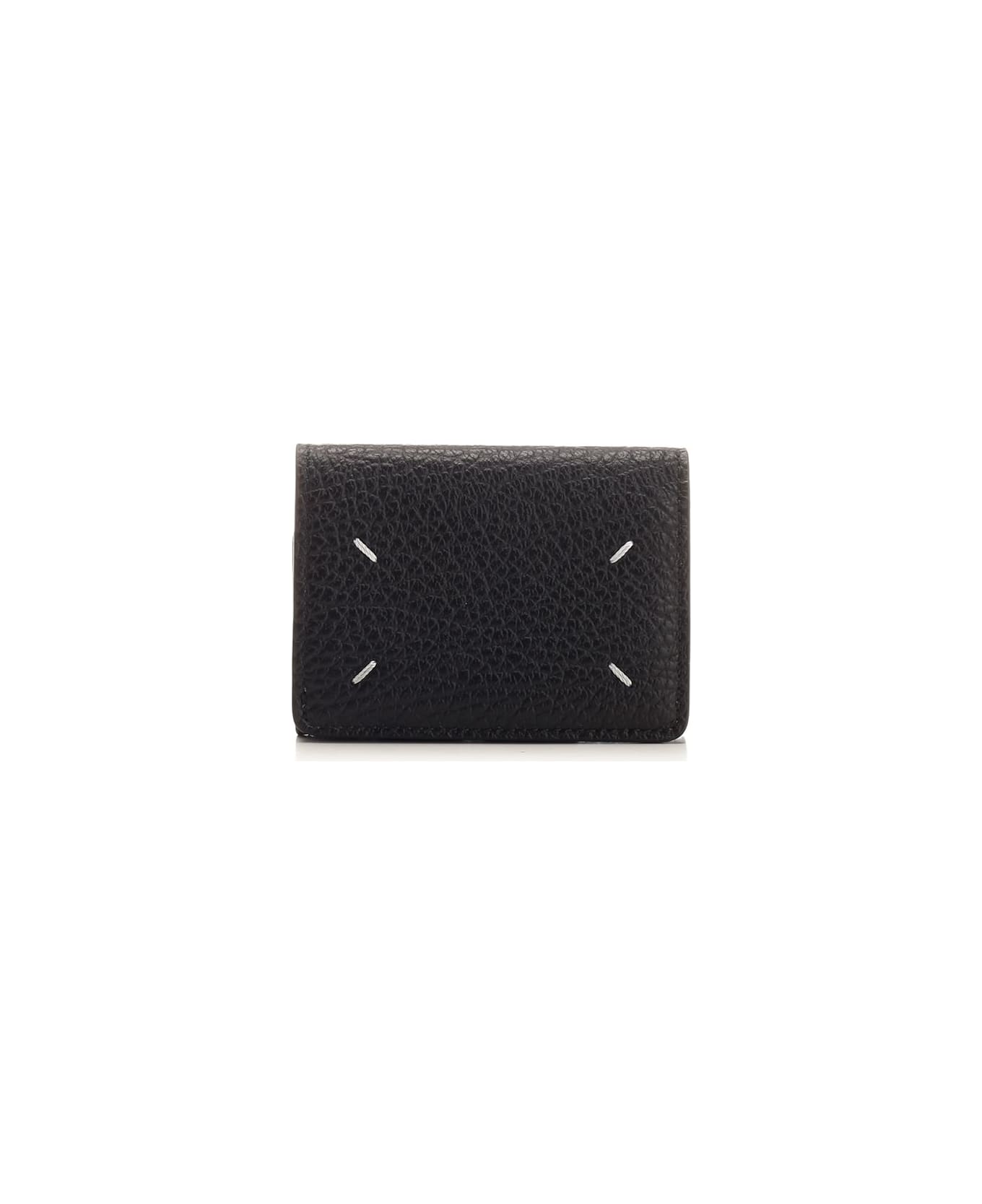 Maison Margiela "four Stitches" Compact Wallet - Black