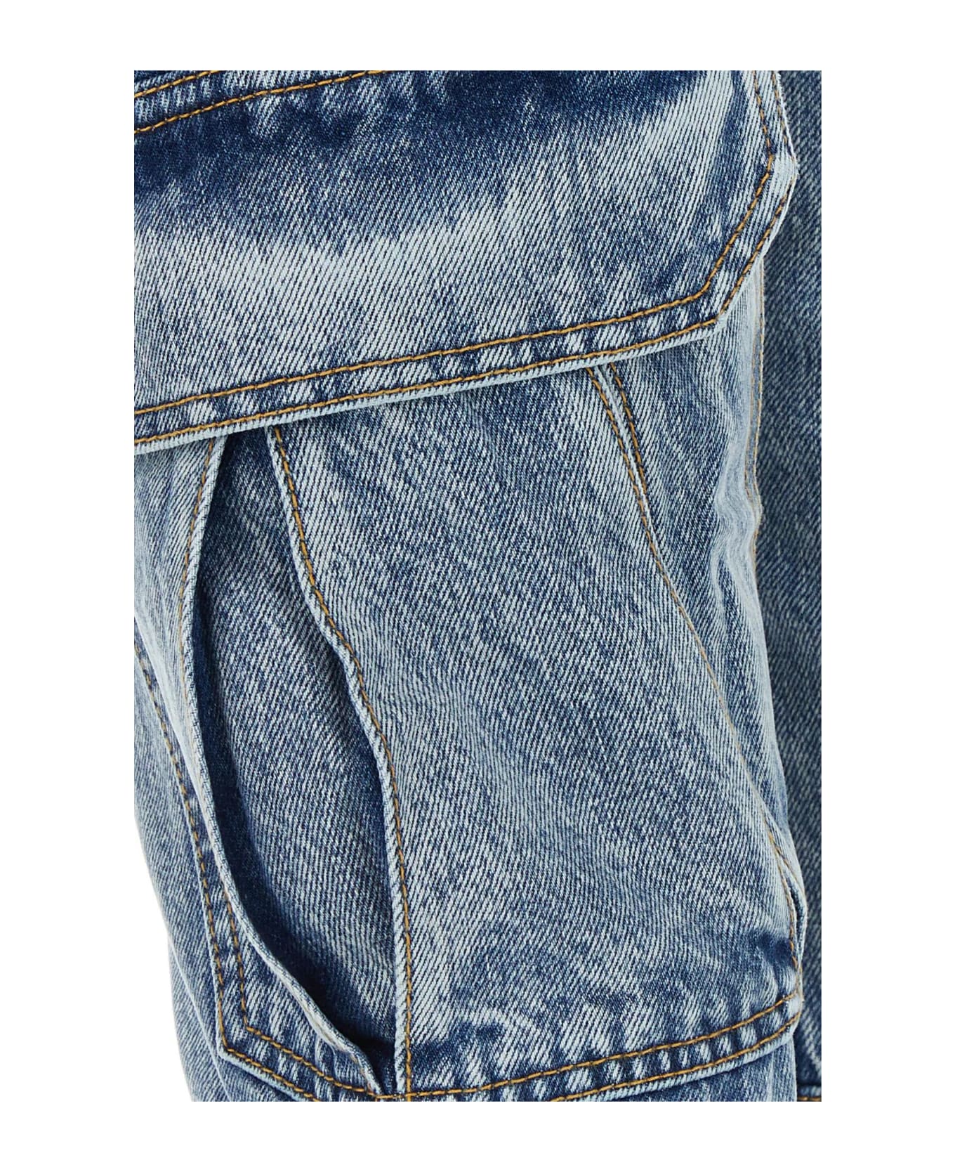 Givenchy Denim Cargo Jeans - Light Blue デニム