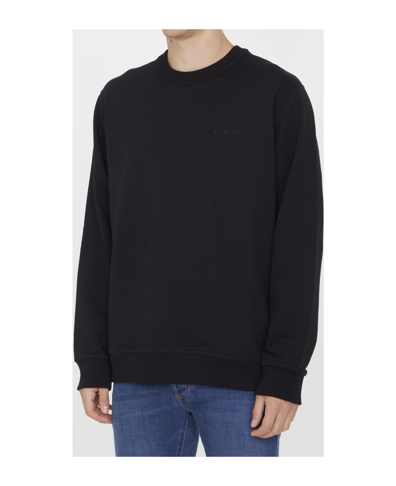 Burberry Ekd Check Sweatshirt - Black