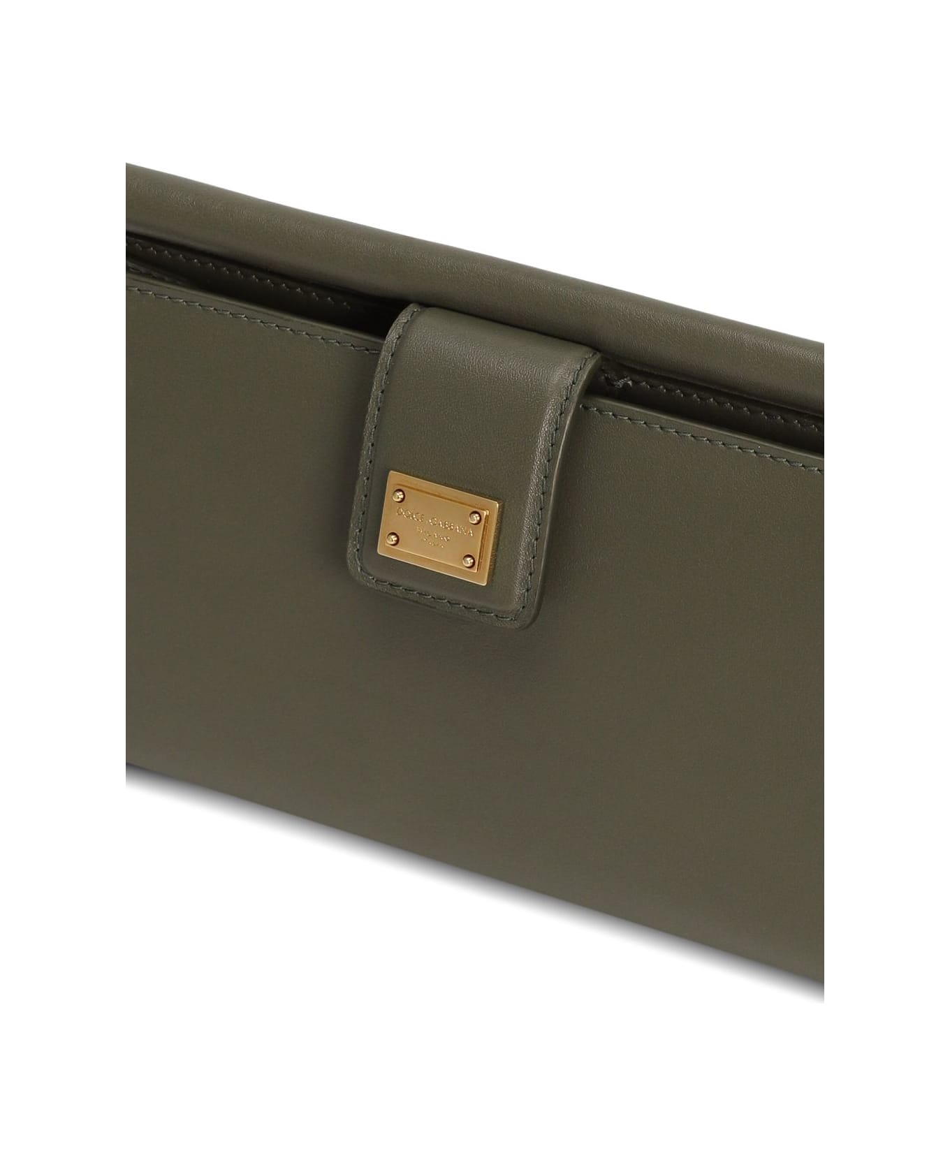 Dolce & Gabbana Leather Phone Bag - Green