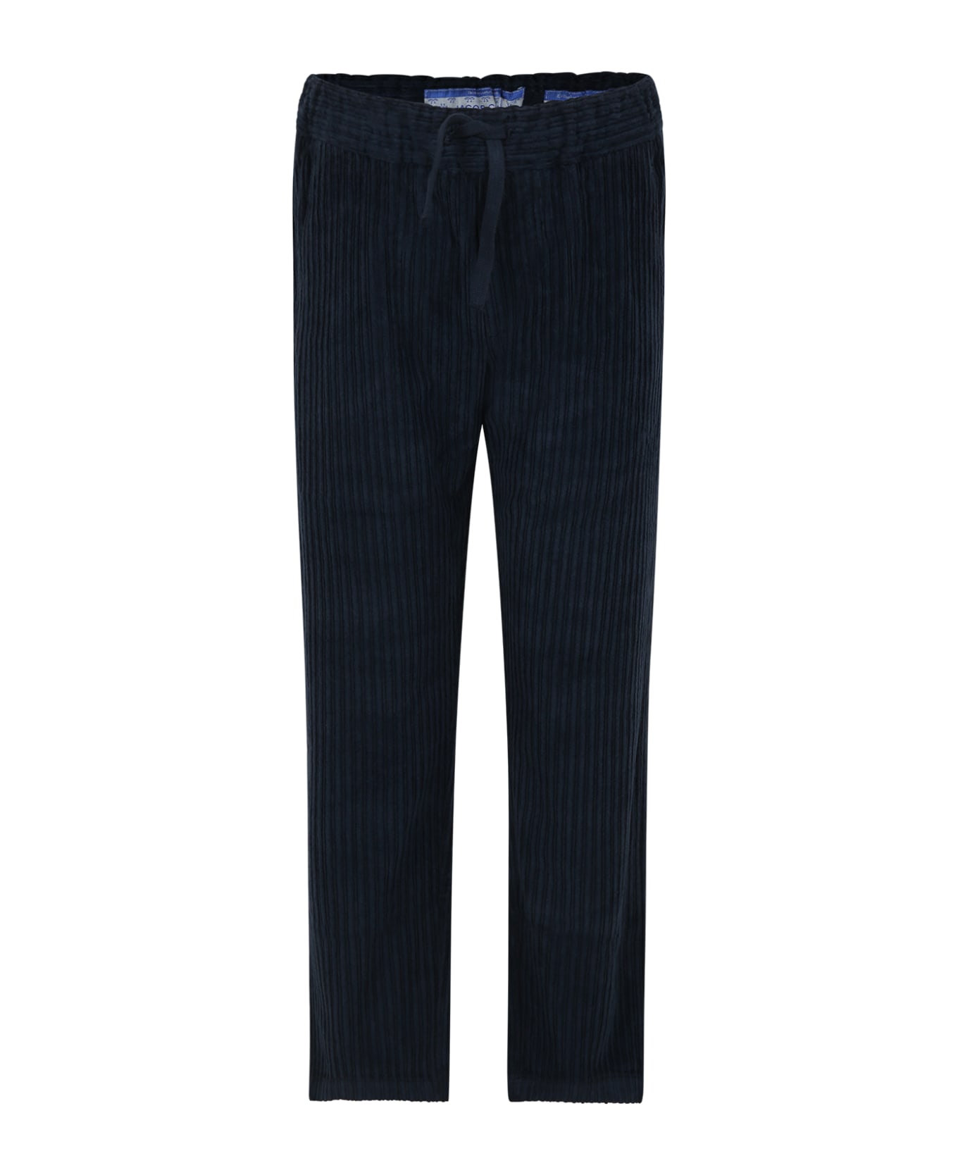Jacob Cohen Blue Trousers For Boy With Logo - Blue