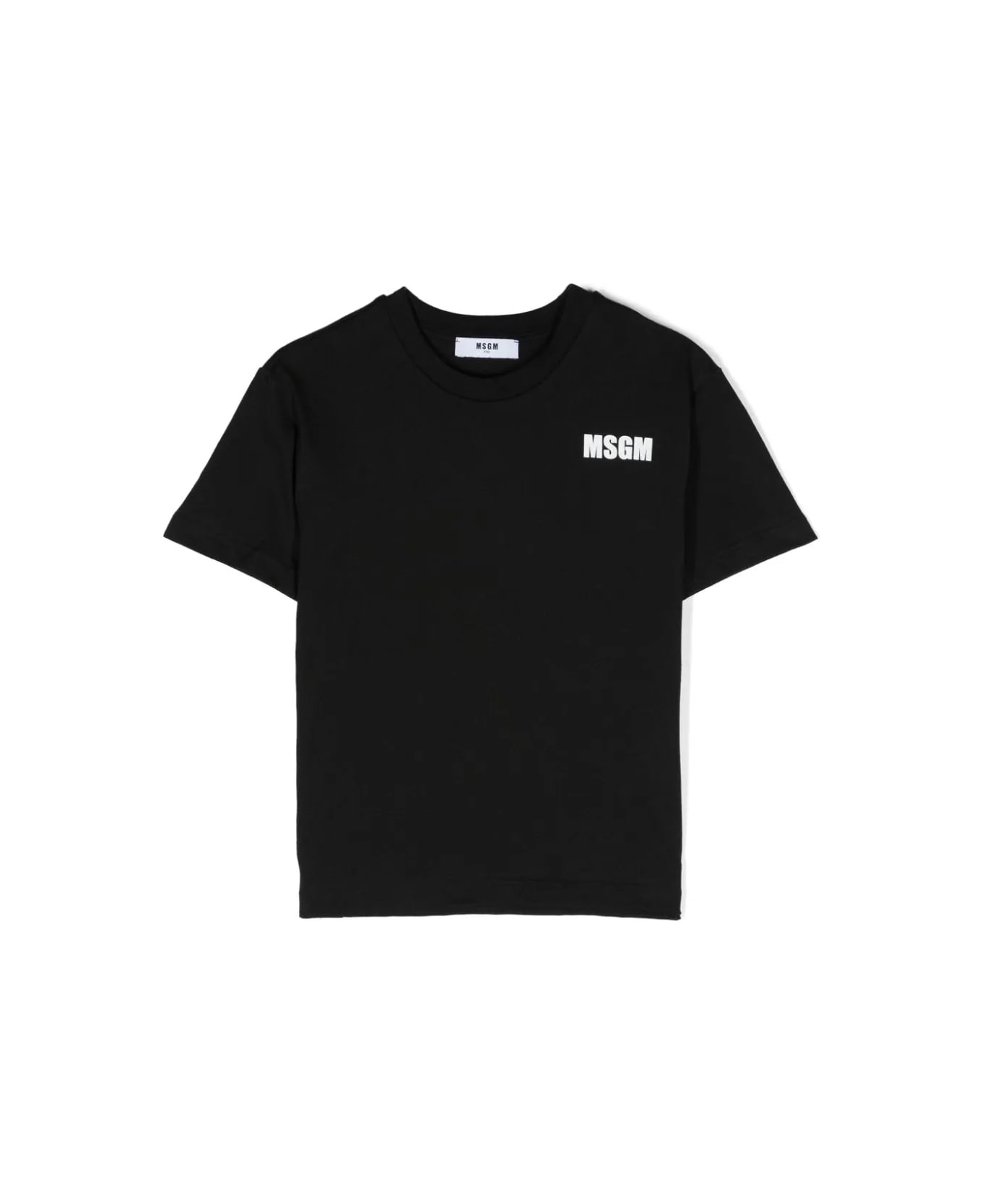 MSGM T-shirt Con Logo - Black Tシャツ＆ポロシャツ