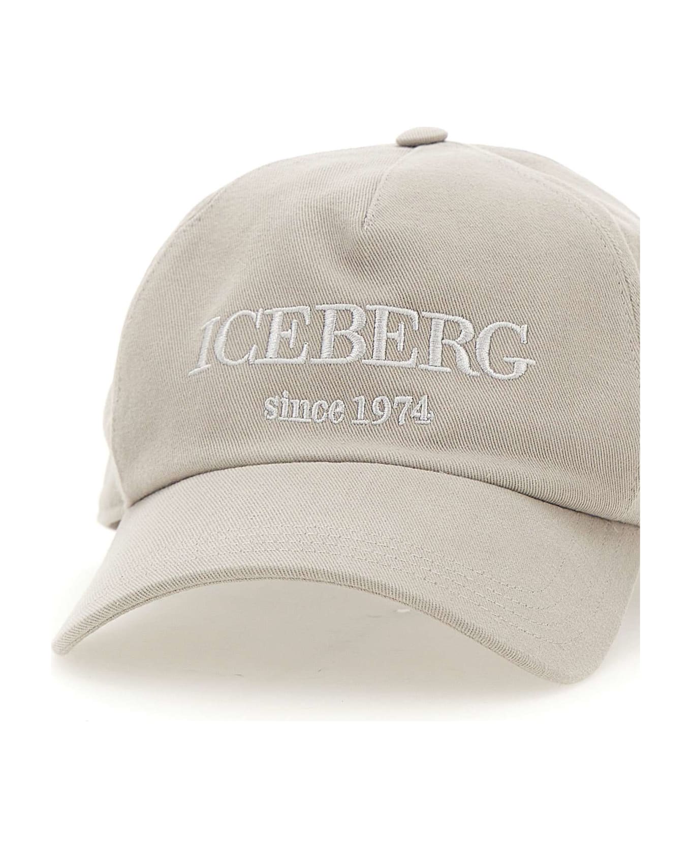 Iceberg Baseball Cotton Hat - BEIGE