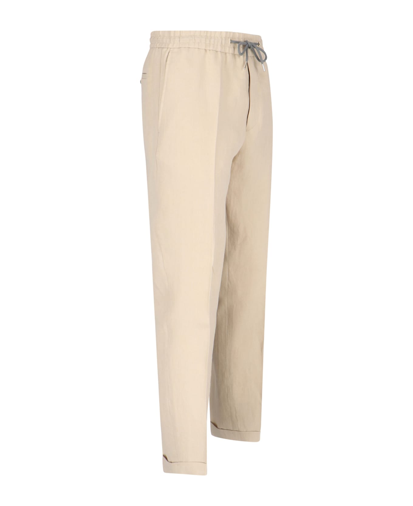 Paul Smith Linen Sports Pants - Beige