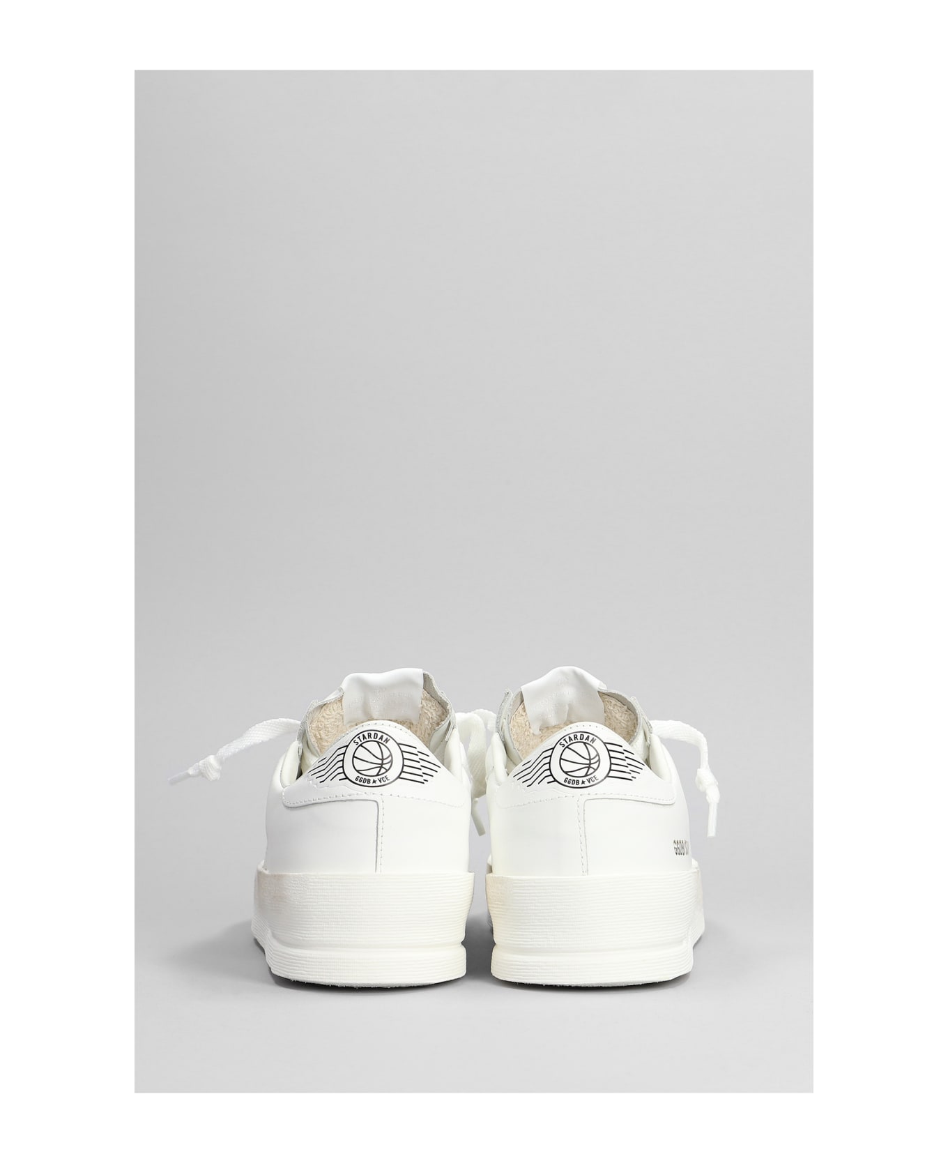 Golden Goose Stardan Sneakers In White Leather - white