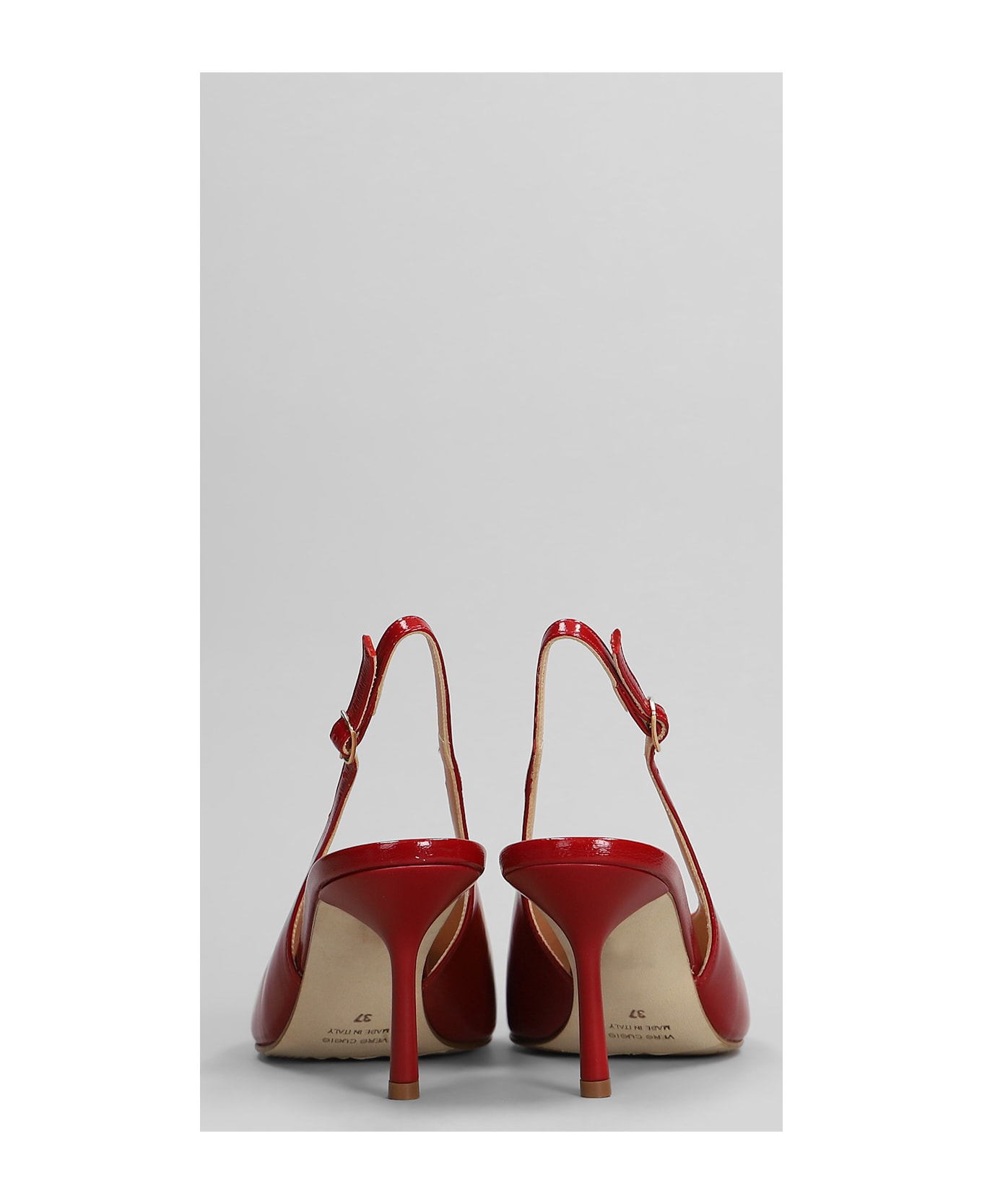 The Seller Pumps In Red Leather - red