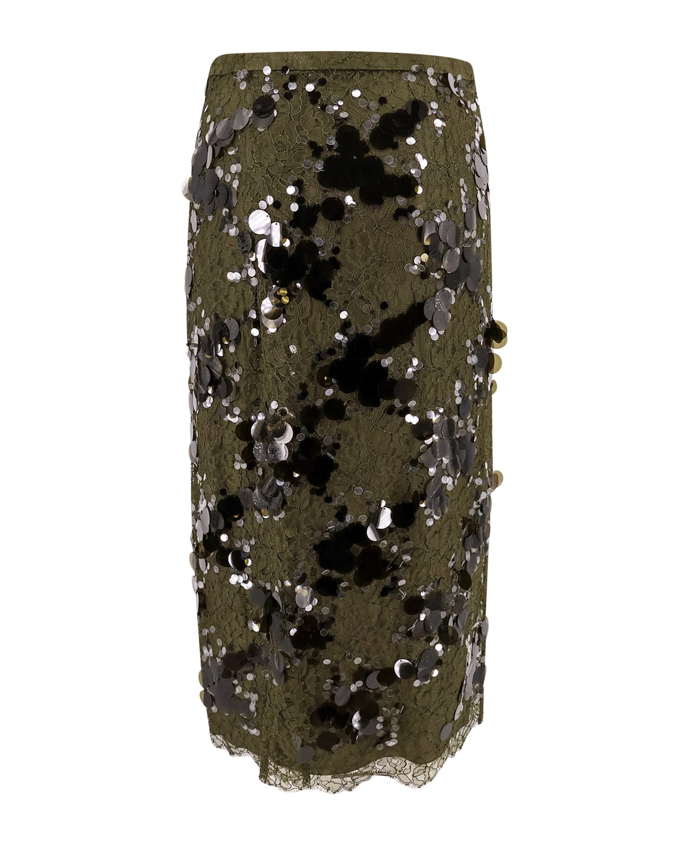 Gucci Skirt With Decorative Trim - Green