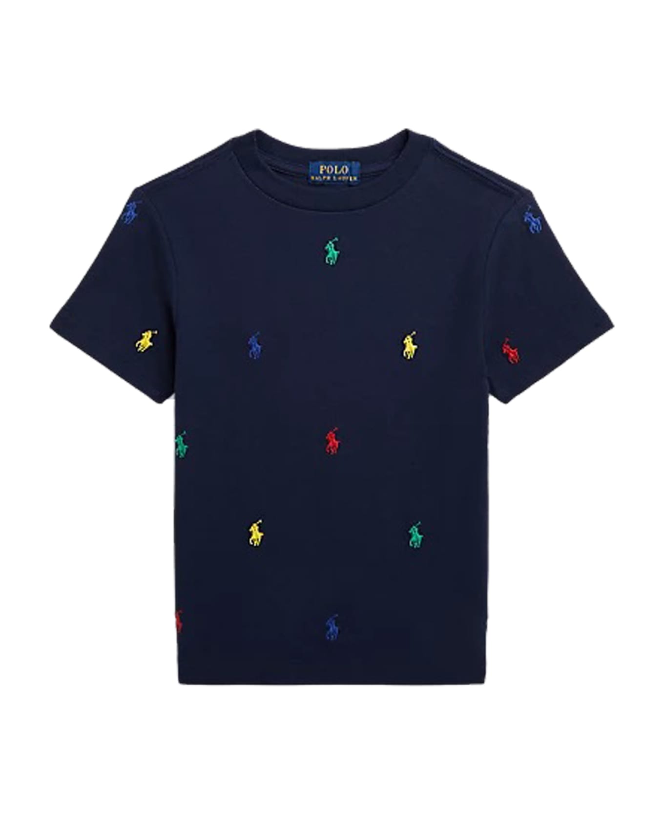 Ralph Lauren Pique T-shirt With Pony Polo - Blue Tシャツ＆ポロシャツ
