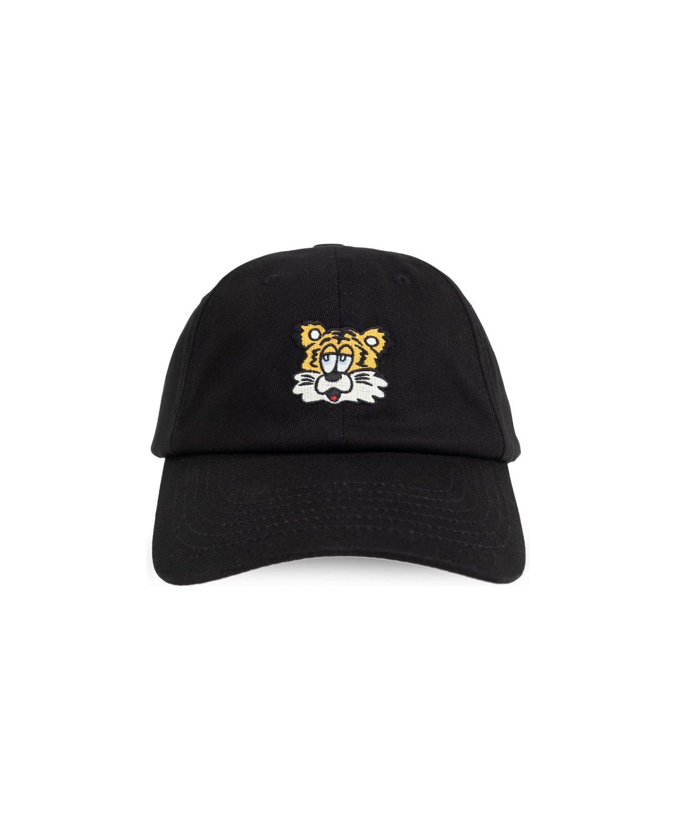 Kenzo Tiger Embroidered Curved Peak Cap - Nero