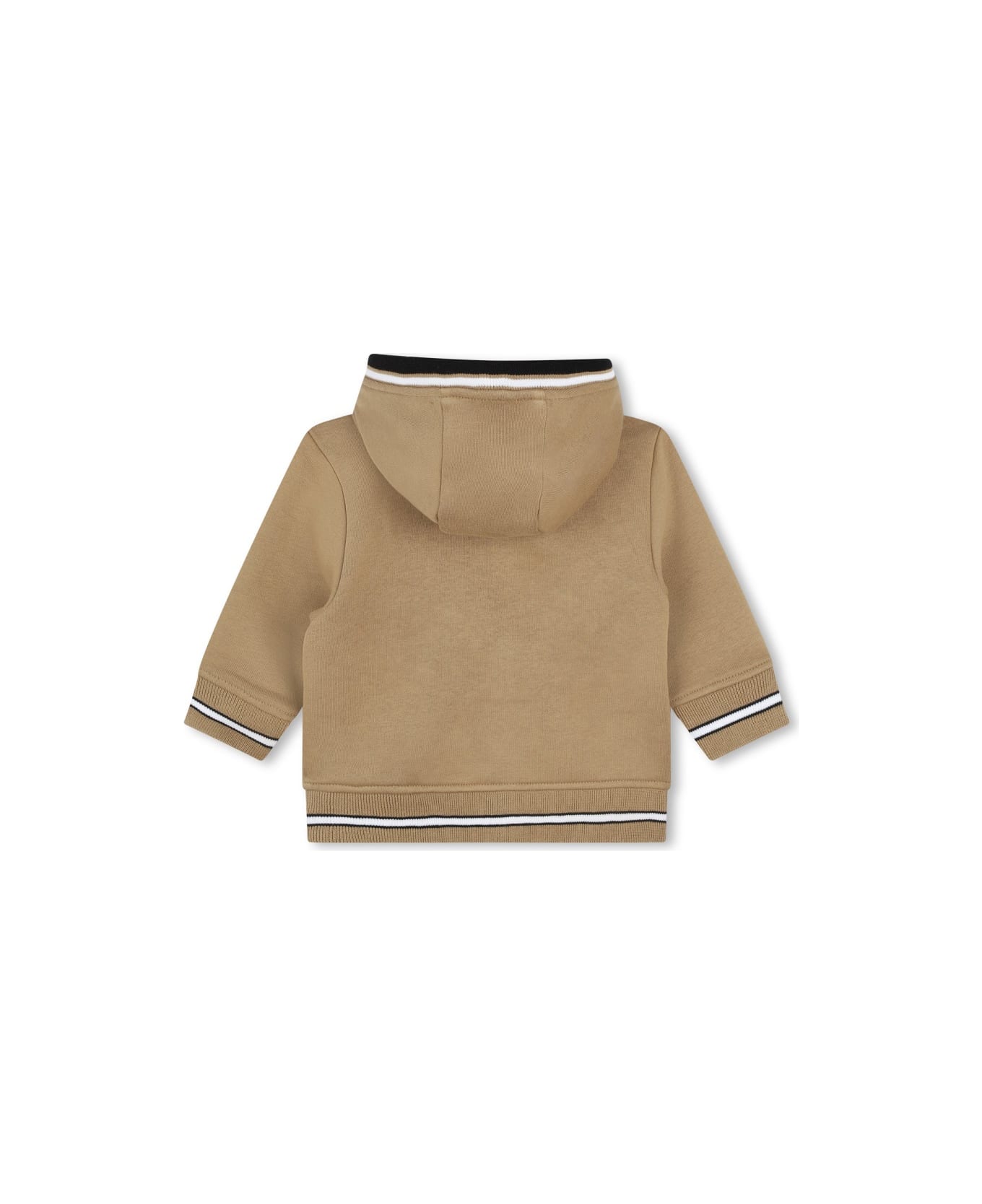 Hugo Boss Hooded Cardigan - BEIGE