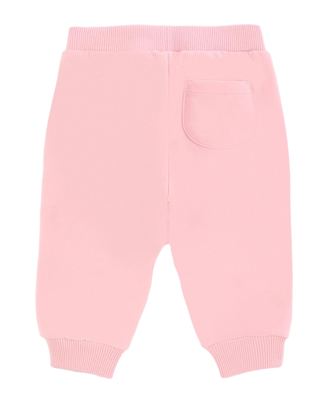 Moschino Pink Trousers For Baby Girl With Teddy Bear - Pink