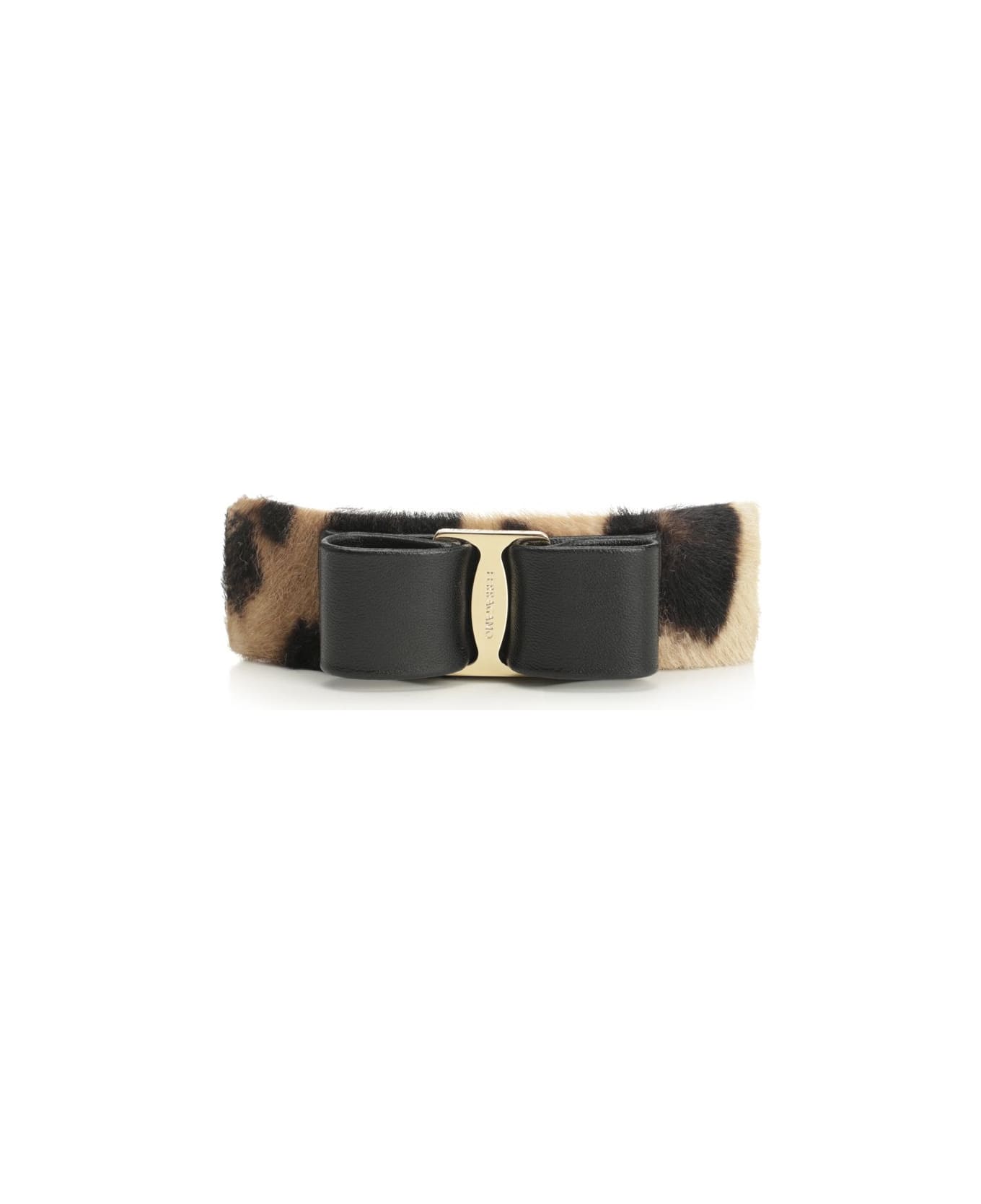 Ferragamo Ponyleo Hair Clip - BROWN