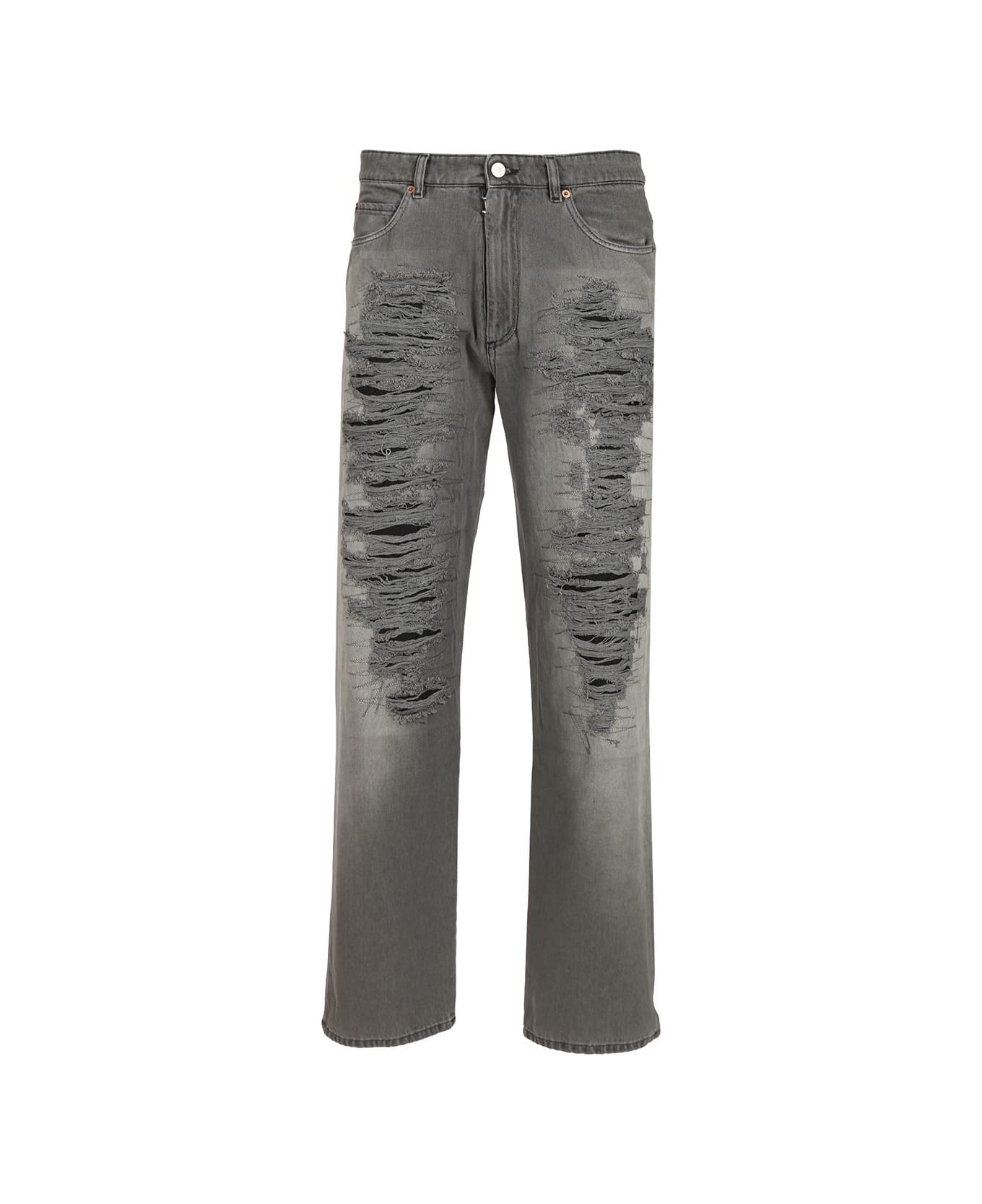 【MM6 Maison Margiela】 PANTS 5 POCKETS MM6 Maison Margiela Pants 5 Pockets in Grey | WE ARE ICONIC