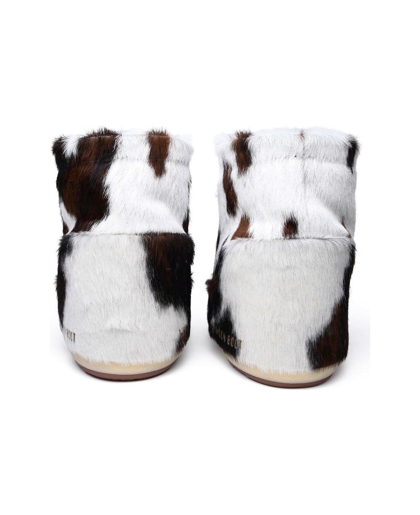 Moon Boot Icon Low Cow-printed Slip-on Boots - MULTICOLOR