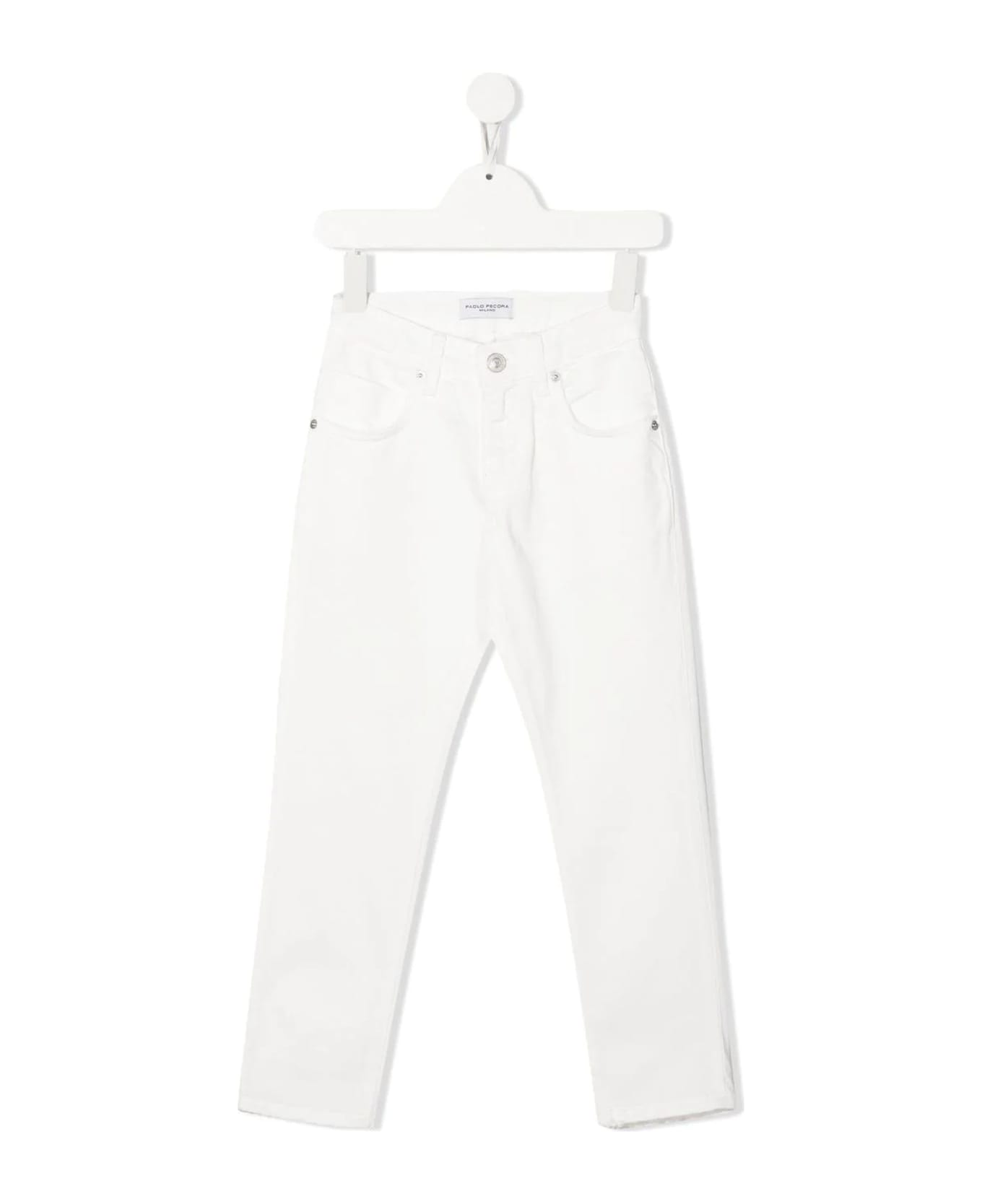 Paolo Pecora Trousers White - White ボトムス