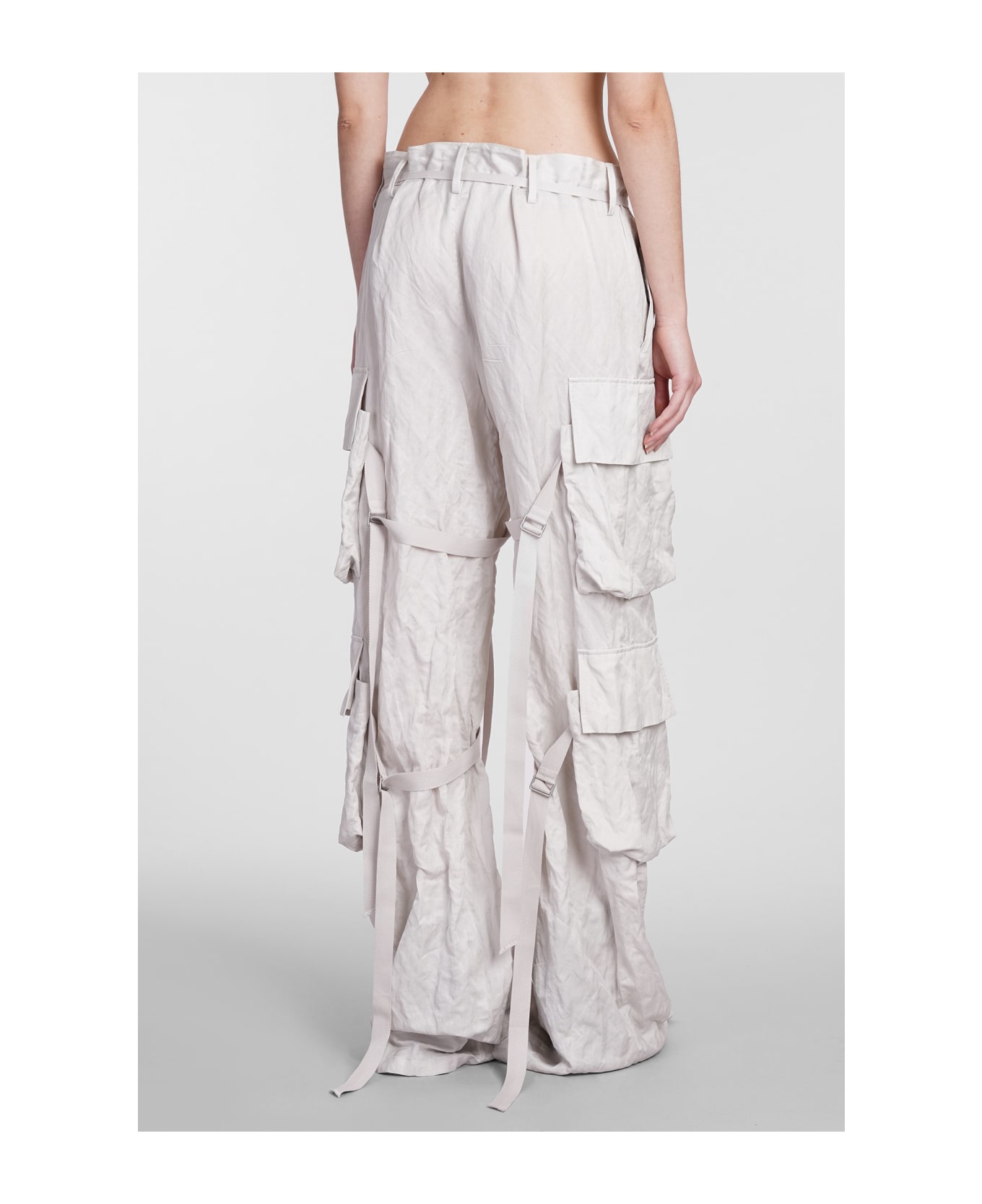 Ann Demeulemeester Pants In Grey Cotton - grey ボトムス