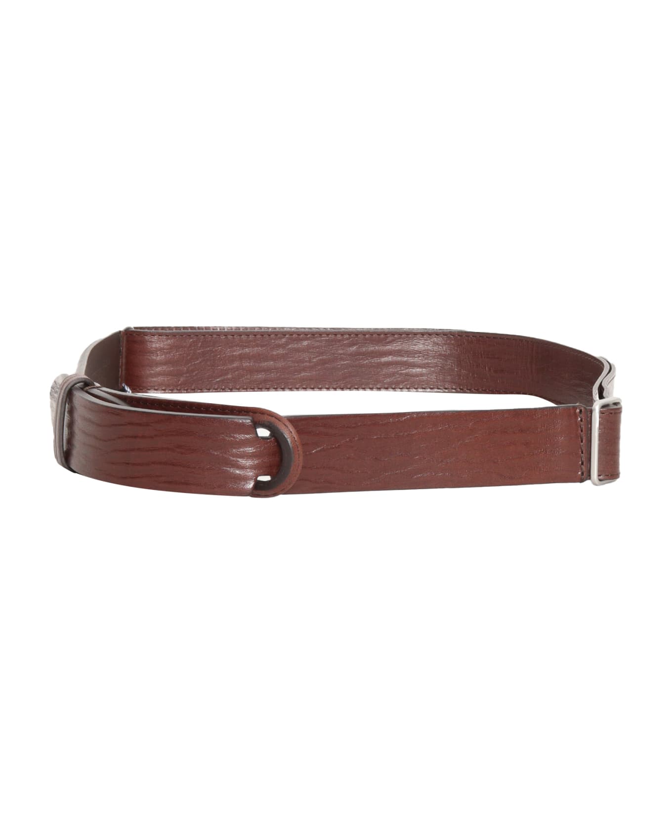 Orciani No Buckle Belt - BROWN
