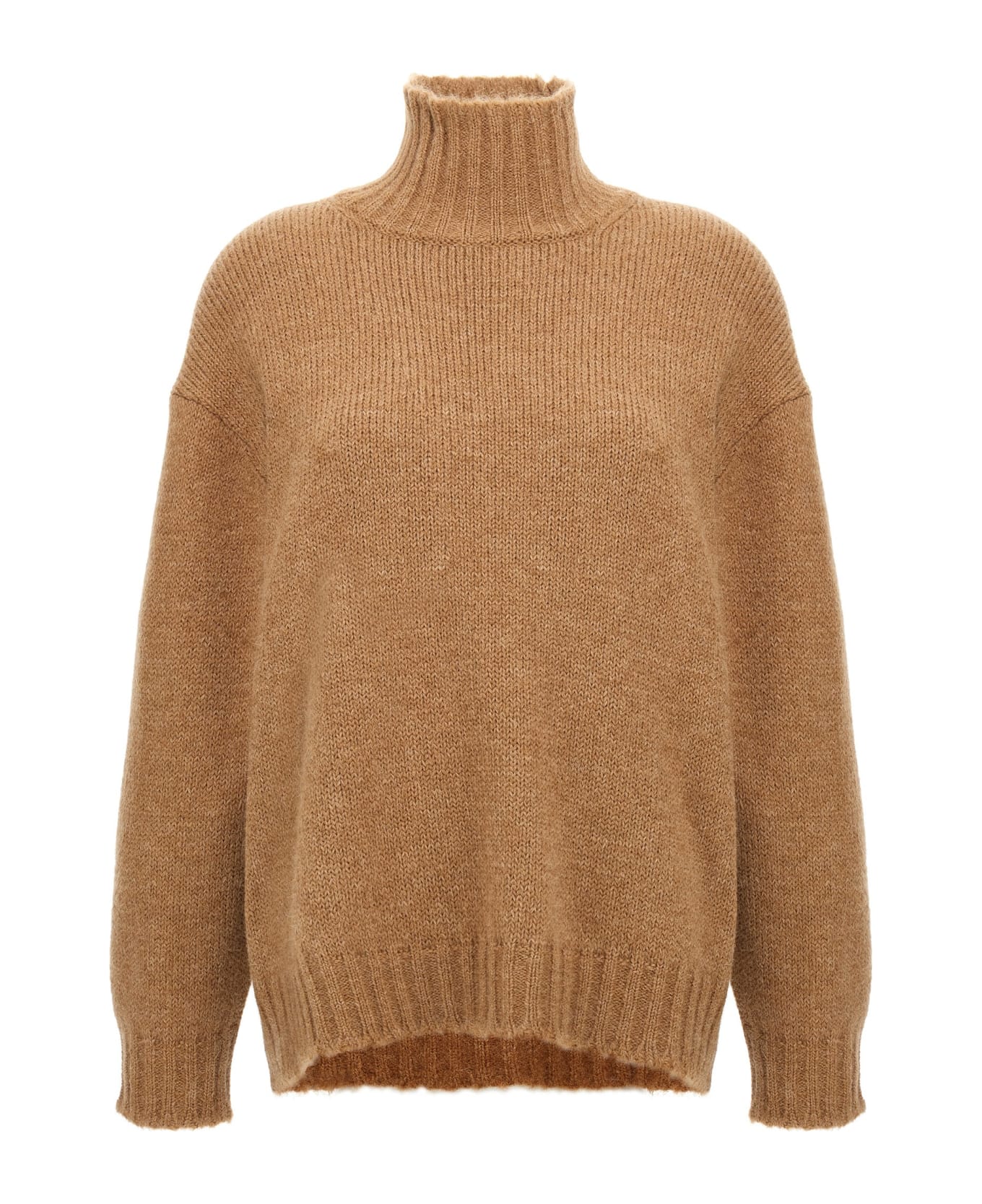 Jil Sander High Neck Sweater - Beige