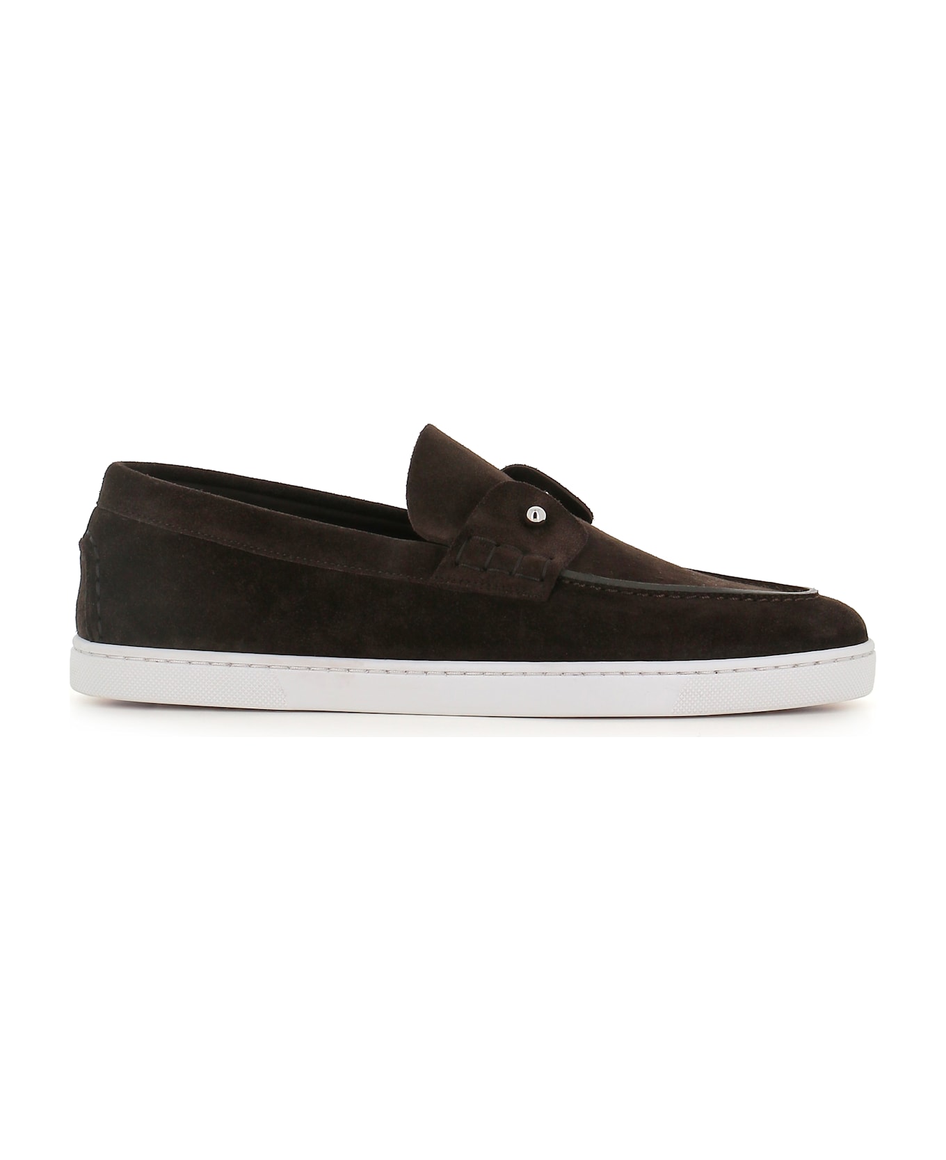 Christian Louboutin Slip-on Chambeliboat Flat - Coffee