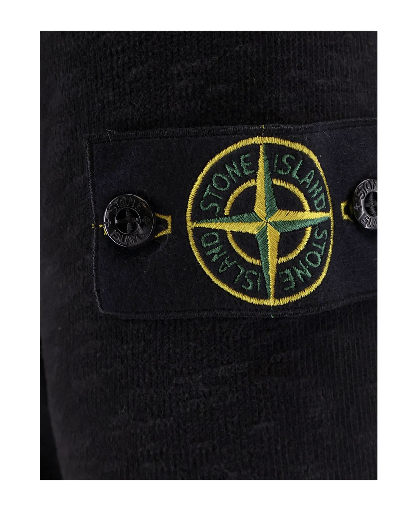 Stone Island Cotton Sweater - BLACK