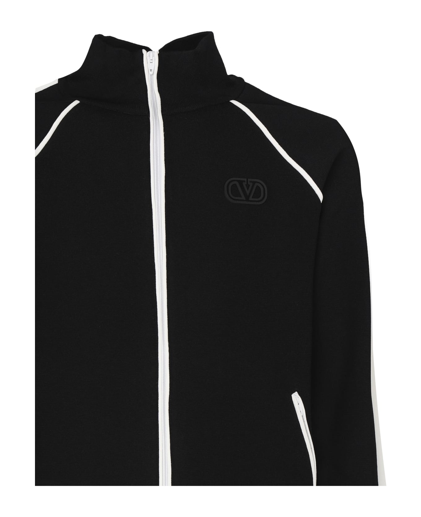 Valentino V Logo Sporty Jacket - Black, ivory ジャケット